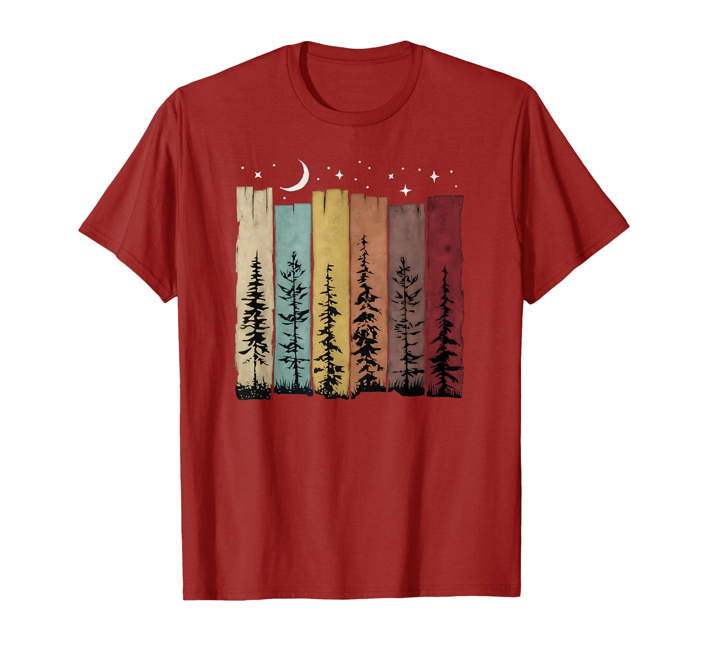Trees Nature Mountains Adventure Outdoor Wildlife Forest T-Shirt