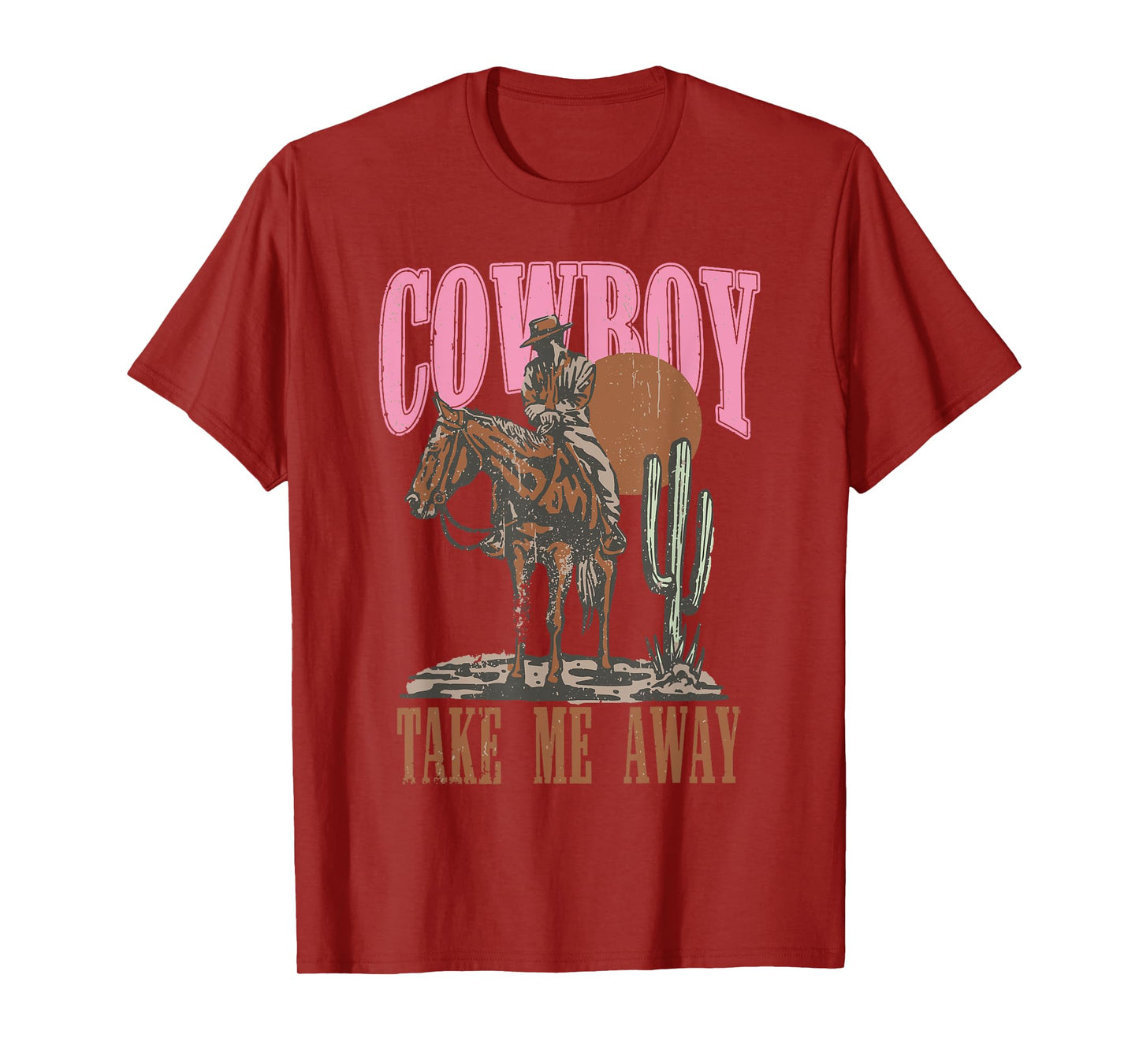 Vintage Western Life Rodeo Country Cowboy Take Me Away T-Shirt