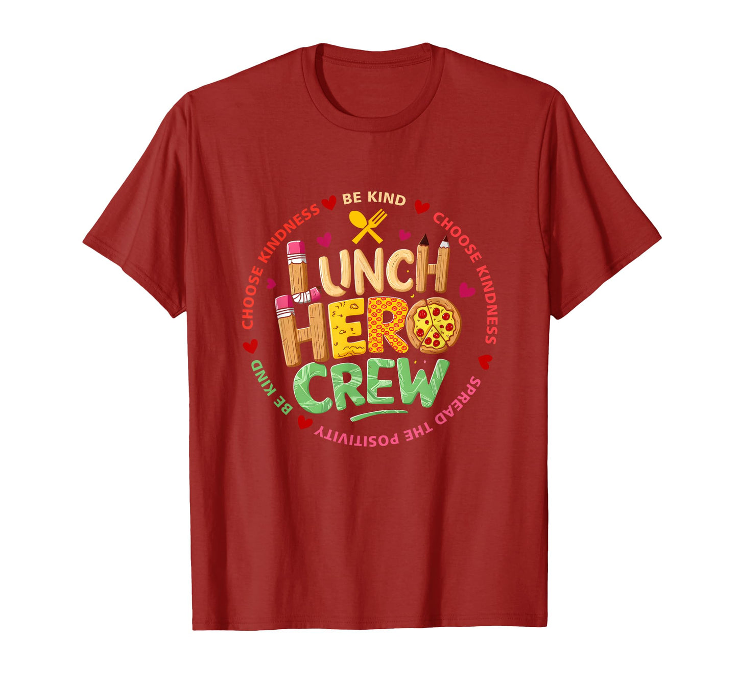 School Lunch Hero Squad Funny Cafeteria Workers Crew Lady T-Shirt