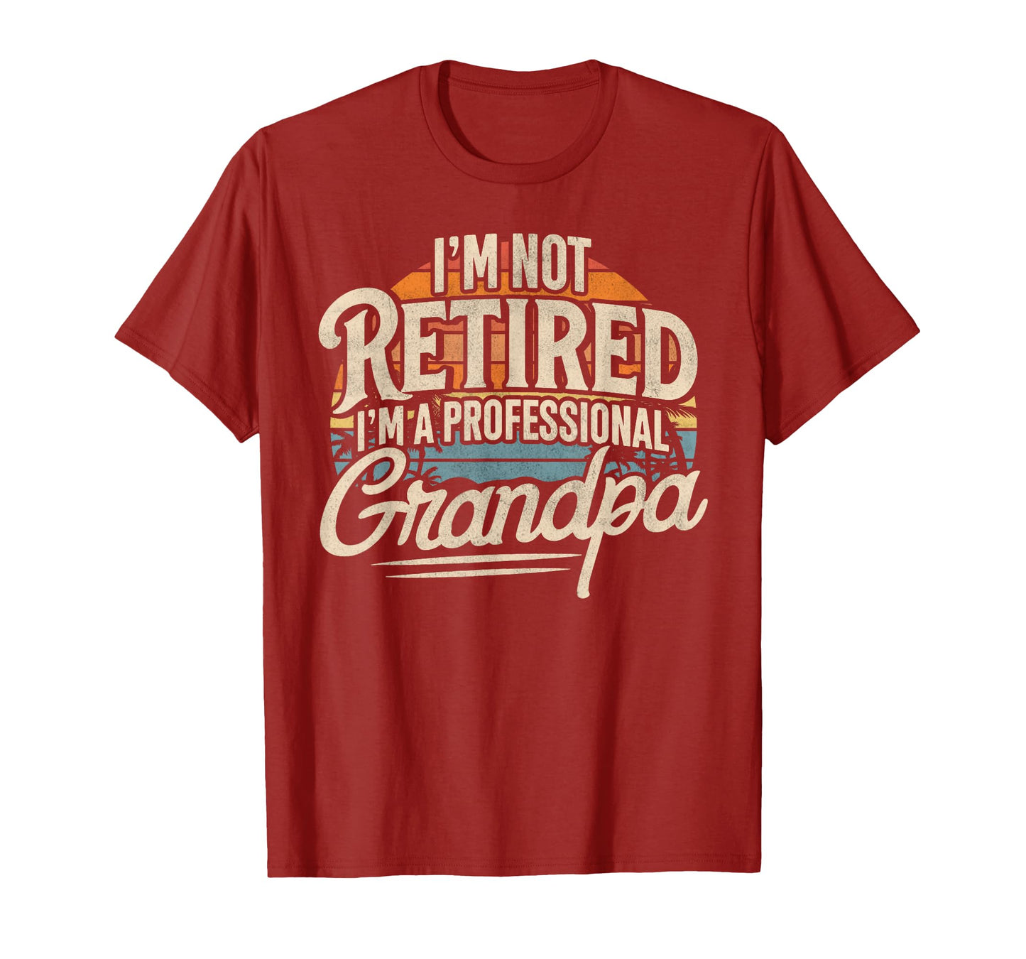 I'm Not Retired I'm A Professional Grandpa Retirement Funny T-Shirt