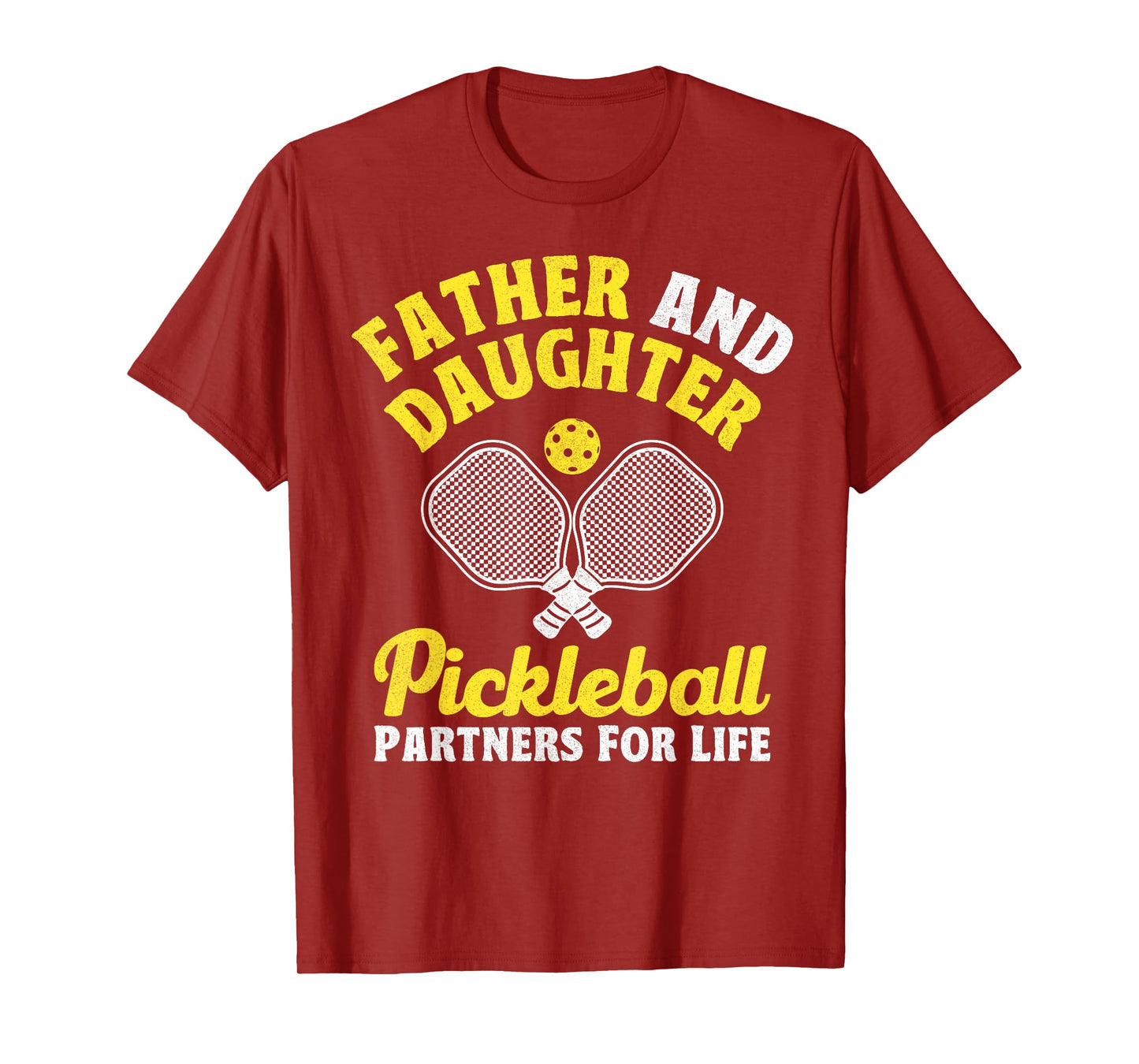 Father And Daughter Pickleball Partners For Life Funny T-Shirt