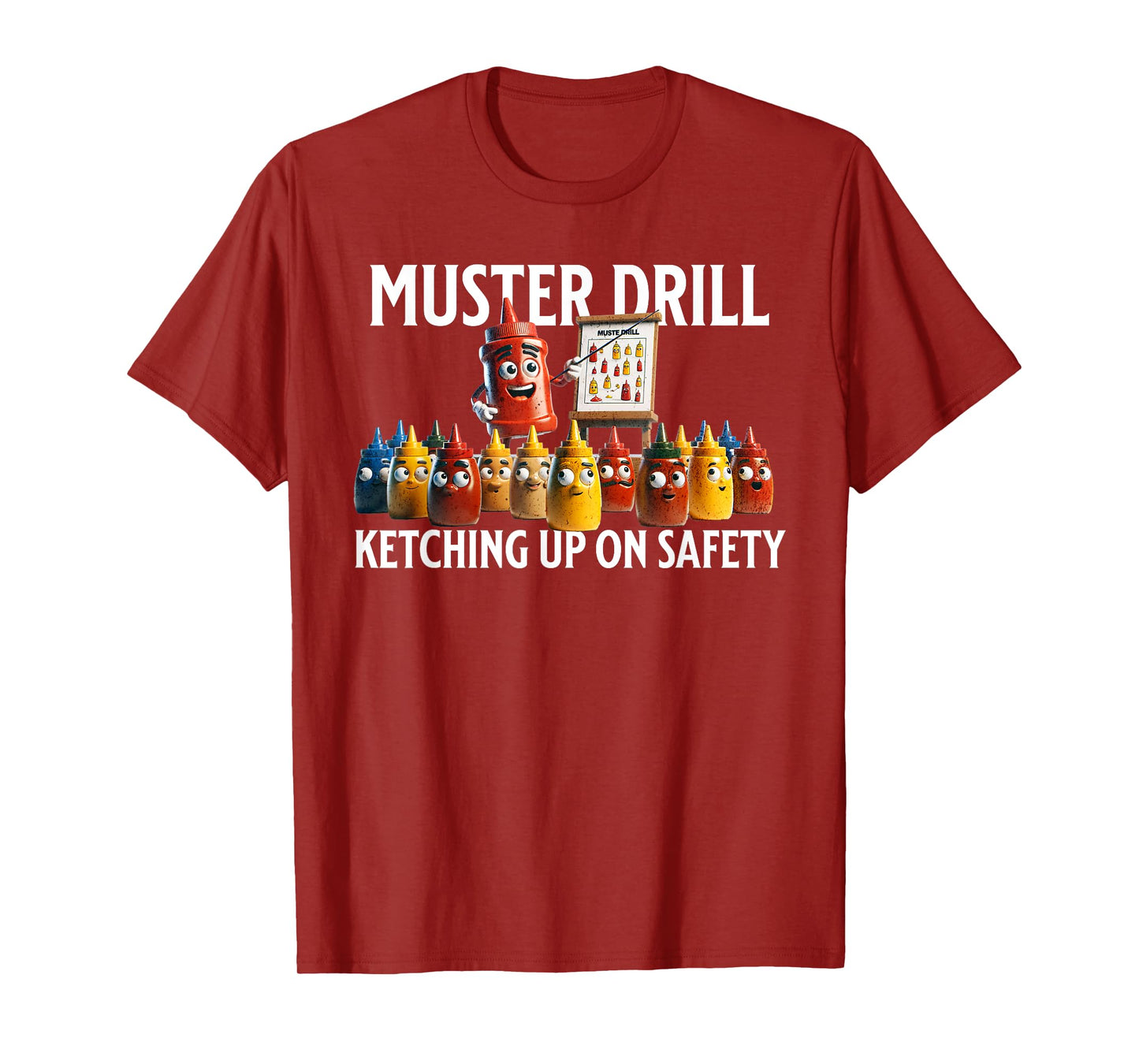 Funny Boat Cruise muster drill safety sea vacation T-Shirt
