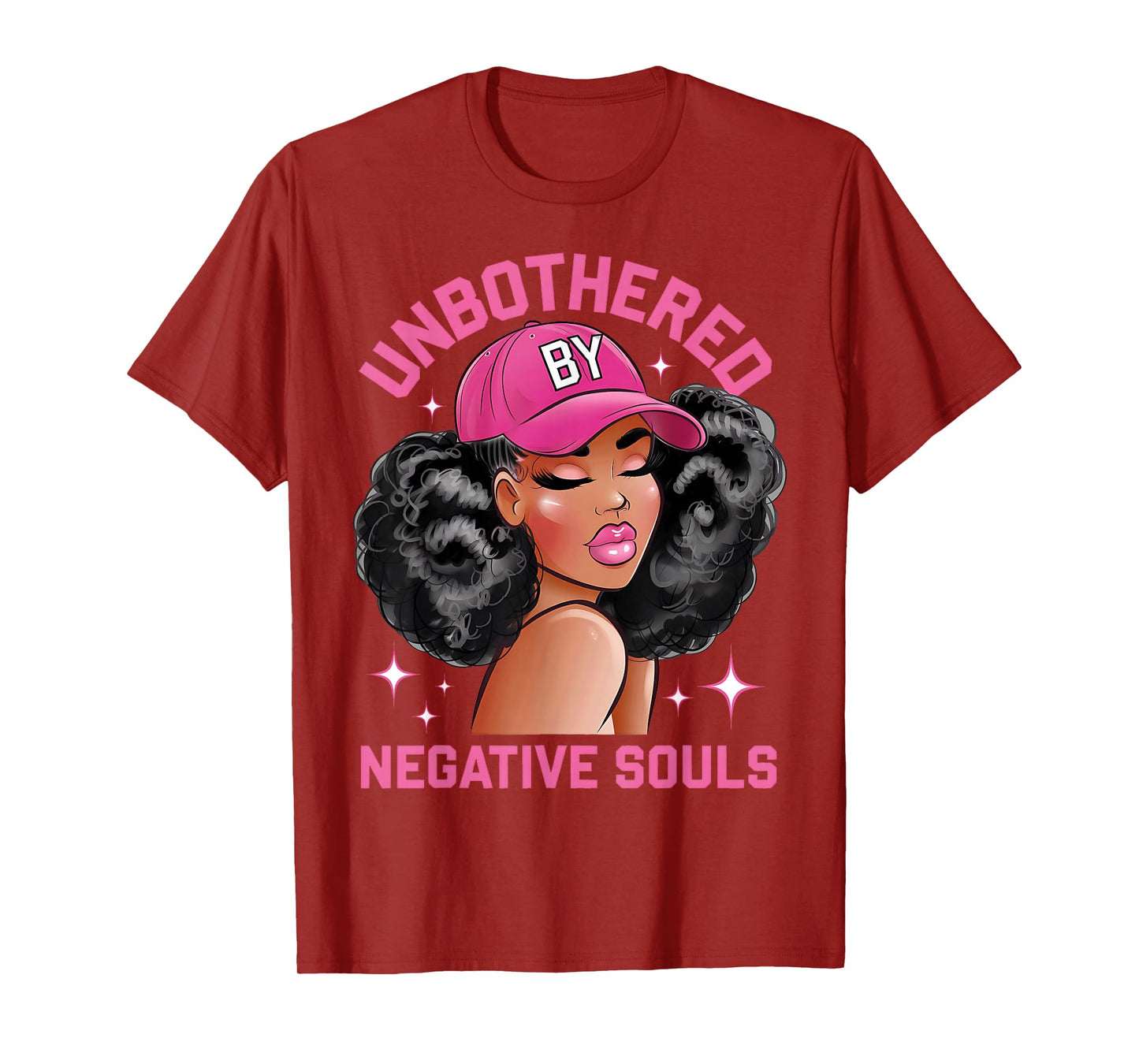 Unbothered By Negative Souls Juneteenth Black Women Freedom T-Shirt
