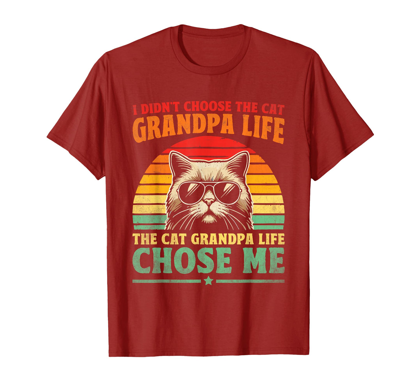 Cat Grandpa Life Cat Lover Grandpa Cat Grandfather T-Shirt