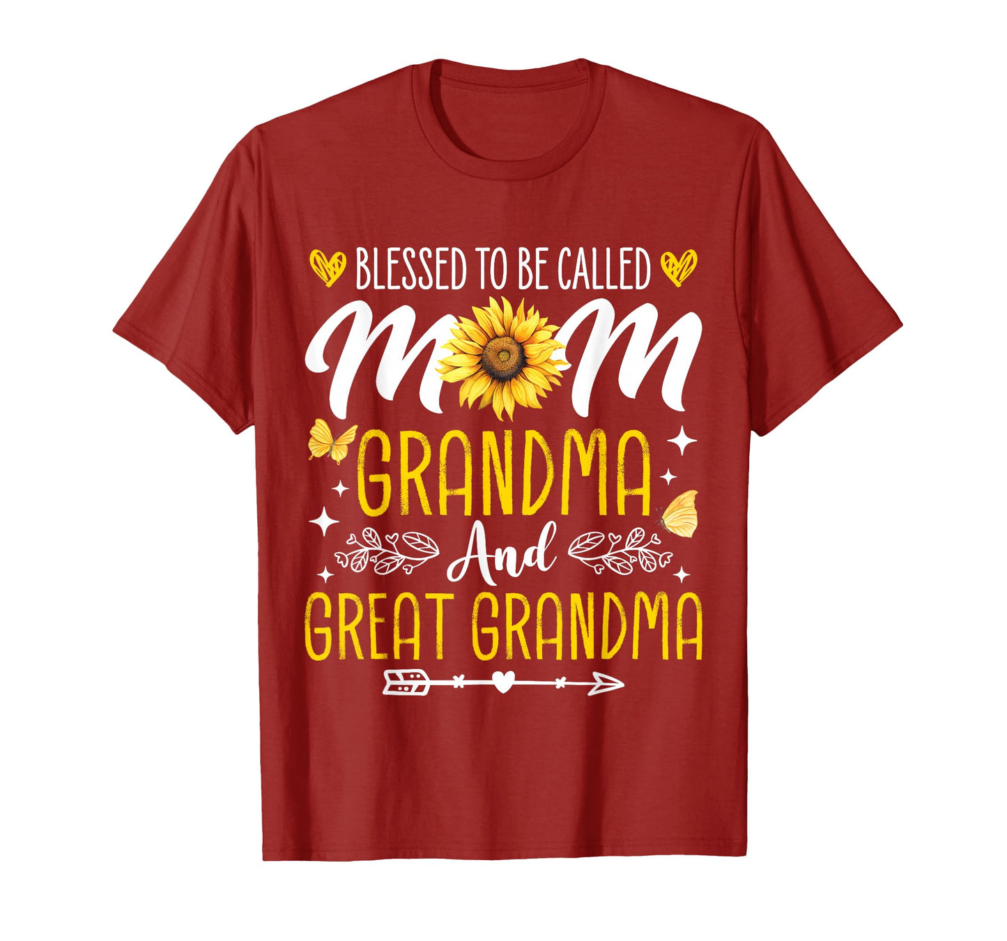 Mother's Day Blessed To Be Called Mom Grandma Great Grandma T-Shirt