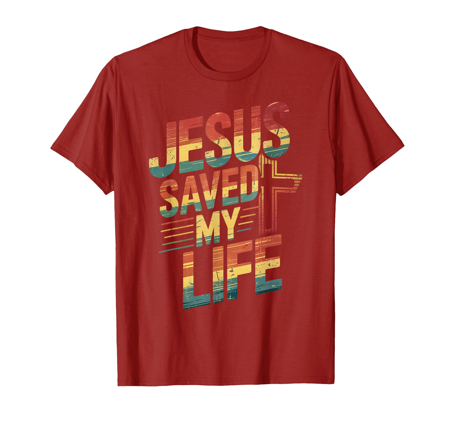 Jesus Saved My Life Retro T-Shirt