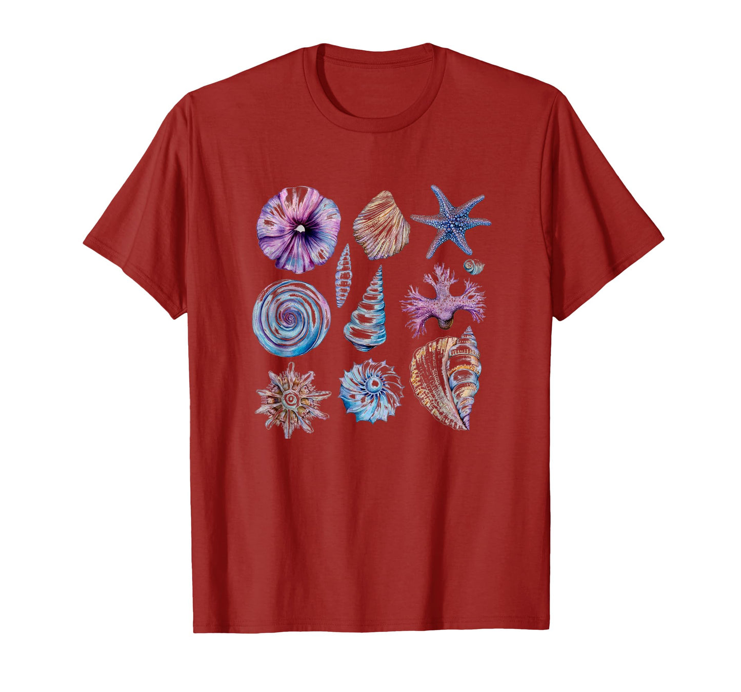 Seashells And Starfish Ocean Life T-Shirt