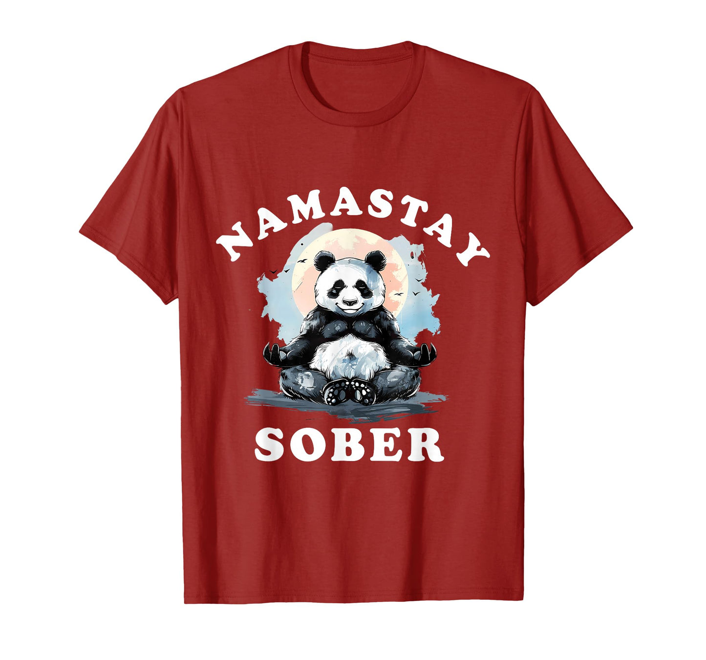 Bear Namastay Sober NA AA Alcoholics Anonymous Mediation T-Shirt