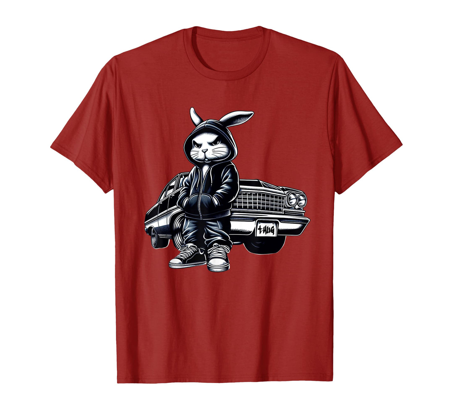 Thug Bunny Gangster Car Rabbit Bunny Car Thug Lovers T-Shirt
