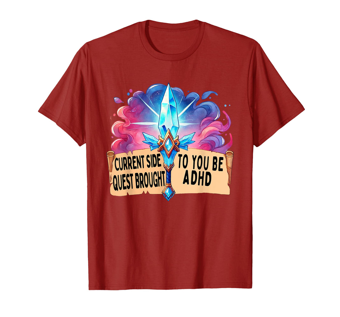 Current Side Quest Brought to You by ADHD | Funny ADHD meme T-Shirt