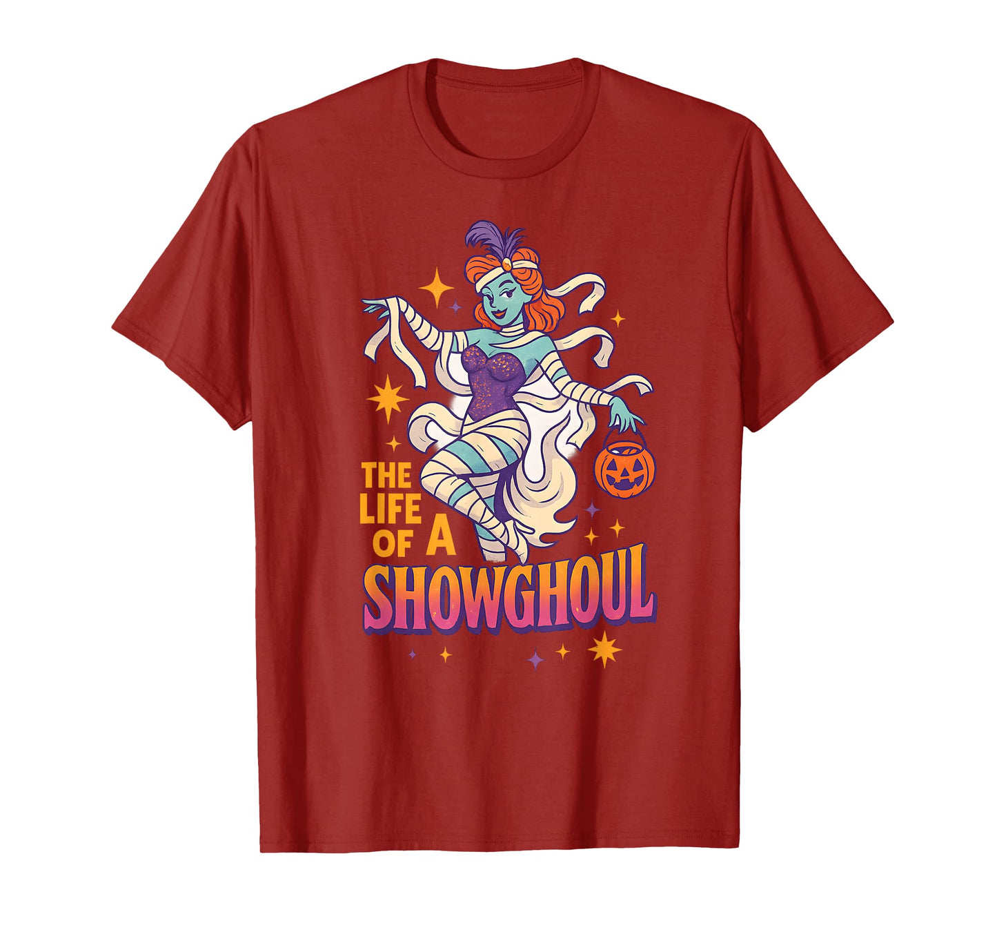 The Life of a Showghoul Funny Halloween Broadway Ghost T-Shirt