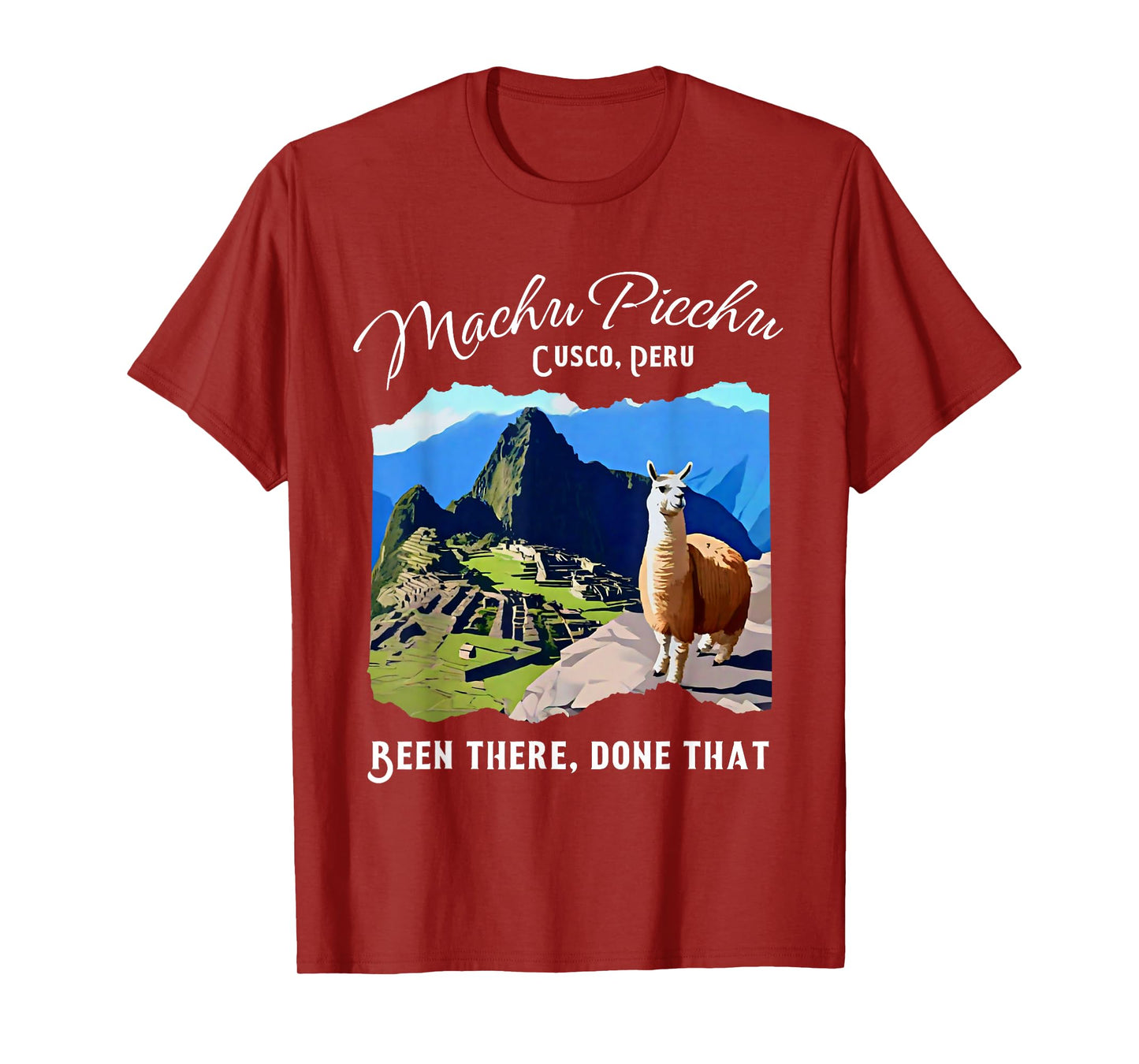 Peru Cusco Llama Souvenir Machu Picchu T-Shirt