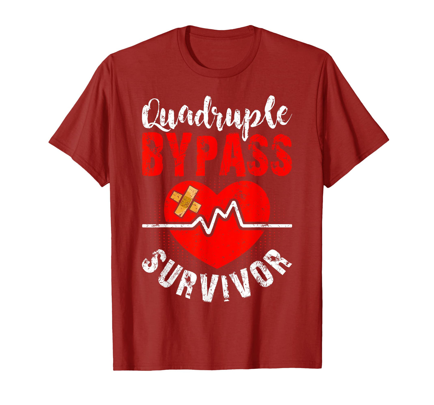 Quadruple Bypass Survivor Open Heart Surgery Gifts T-Shirt