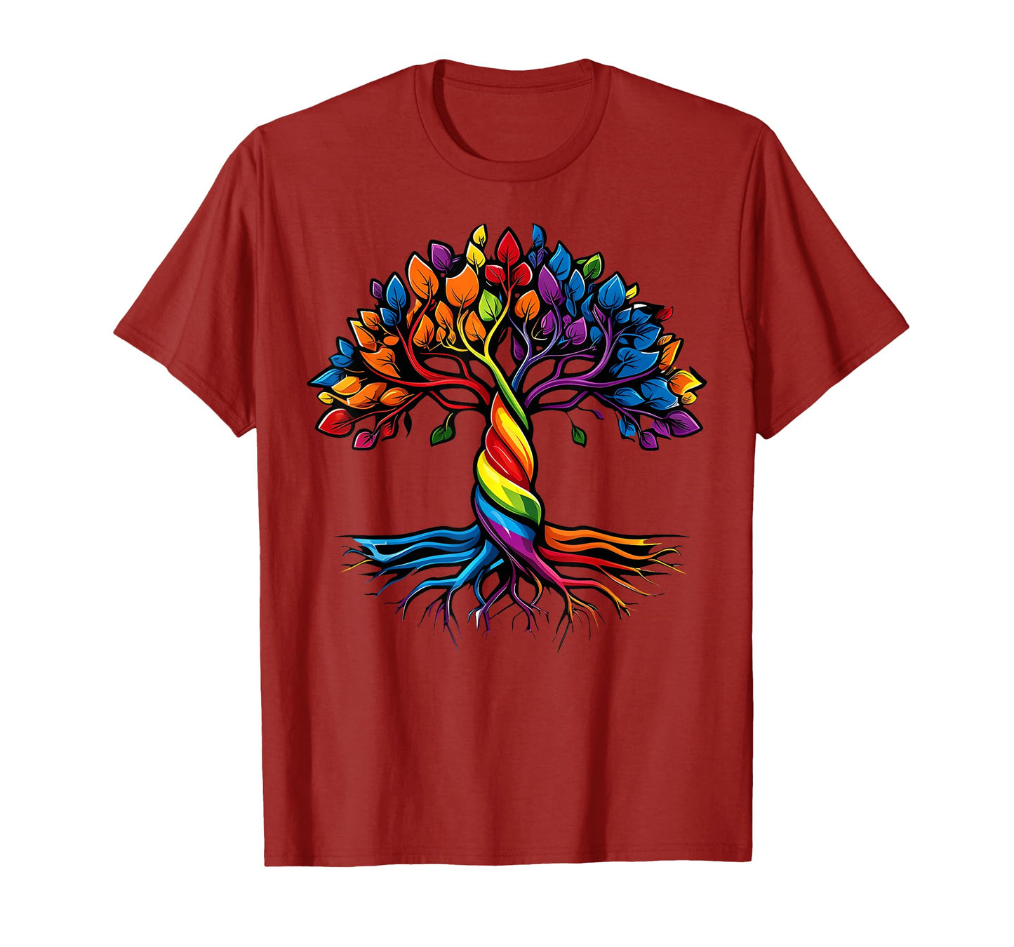 Tree Of Life Rainbow LGBT Gay Lesbian Pride Flag Ally T-Shirt