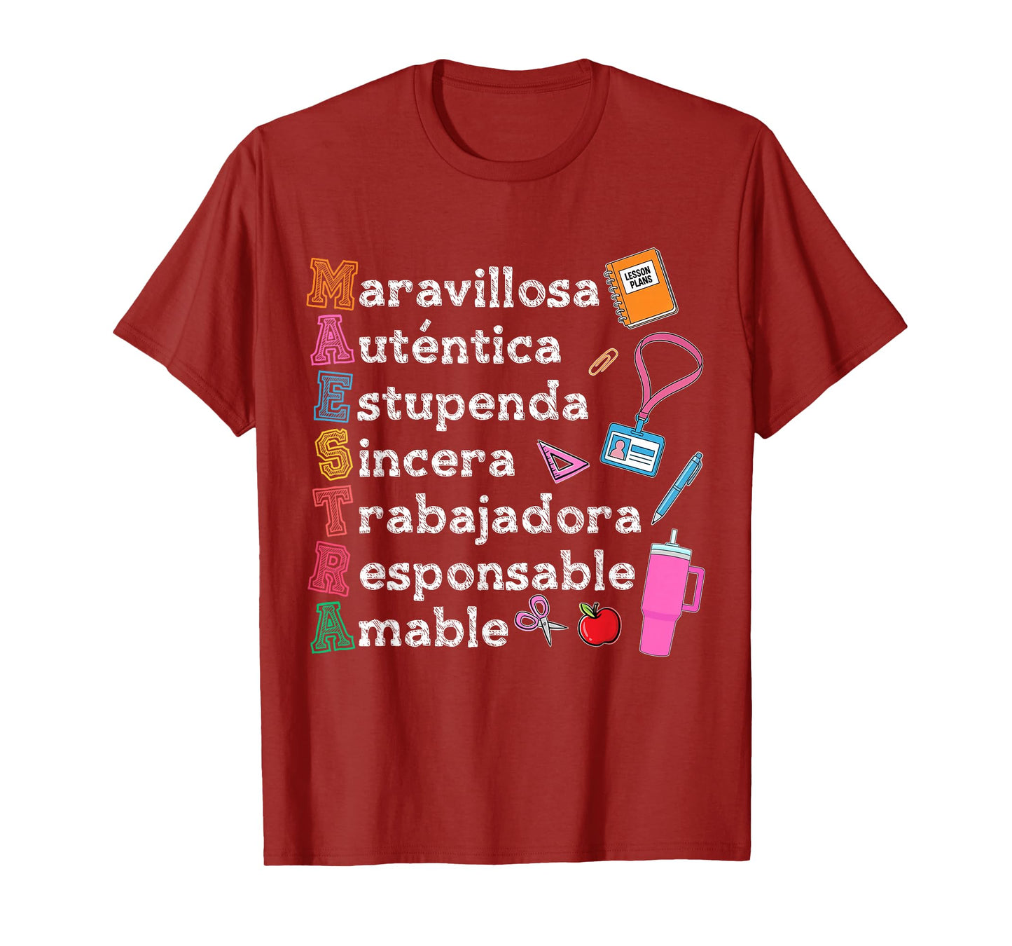 Spanish Teacher Appreciation Maestra Bilingual Teaching Life T-Shirt
