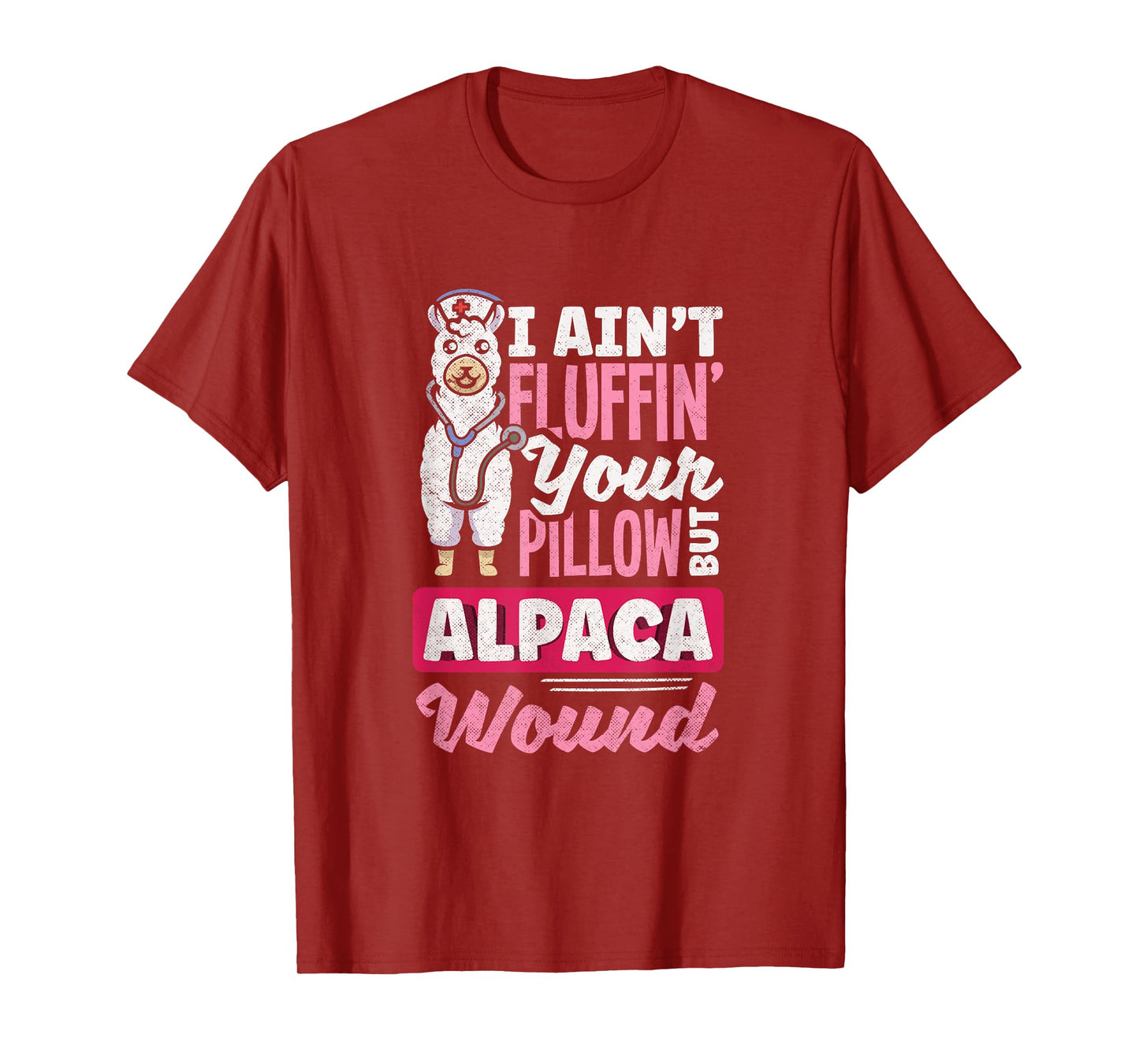 Wound Care Nurse Alpaca Wound Funny Ostomy Nurse T-Shirt