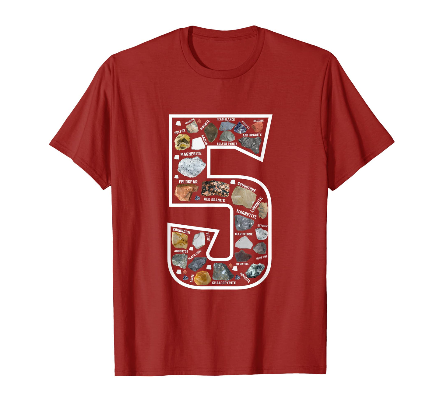 Geology 5 Years Old Rock Collecting 5th Geologist Birthday T-Shirt