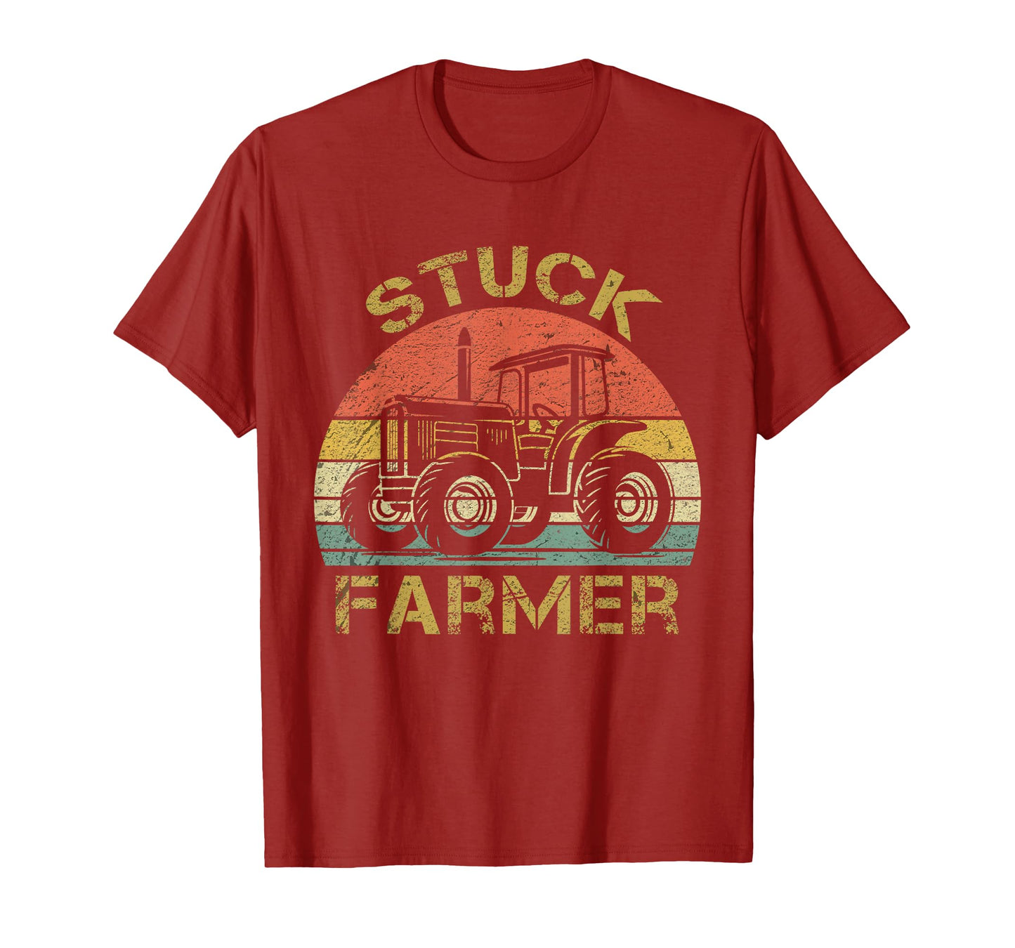 Funny Vintage Stuck Farmer , farmer men women and kids T-Shirt
