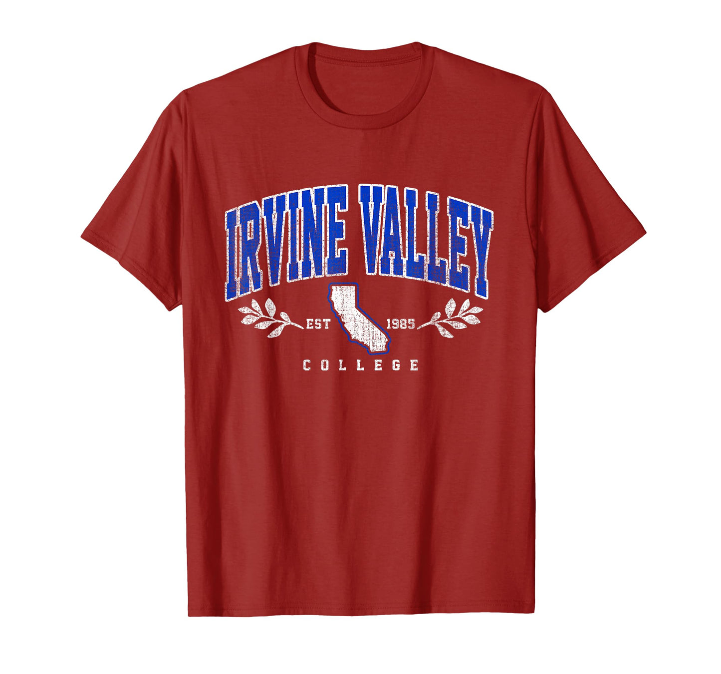 Irvine Valley Arch Athletic Retro Sports Tee Men Women T-Shirt