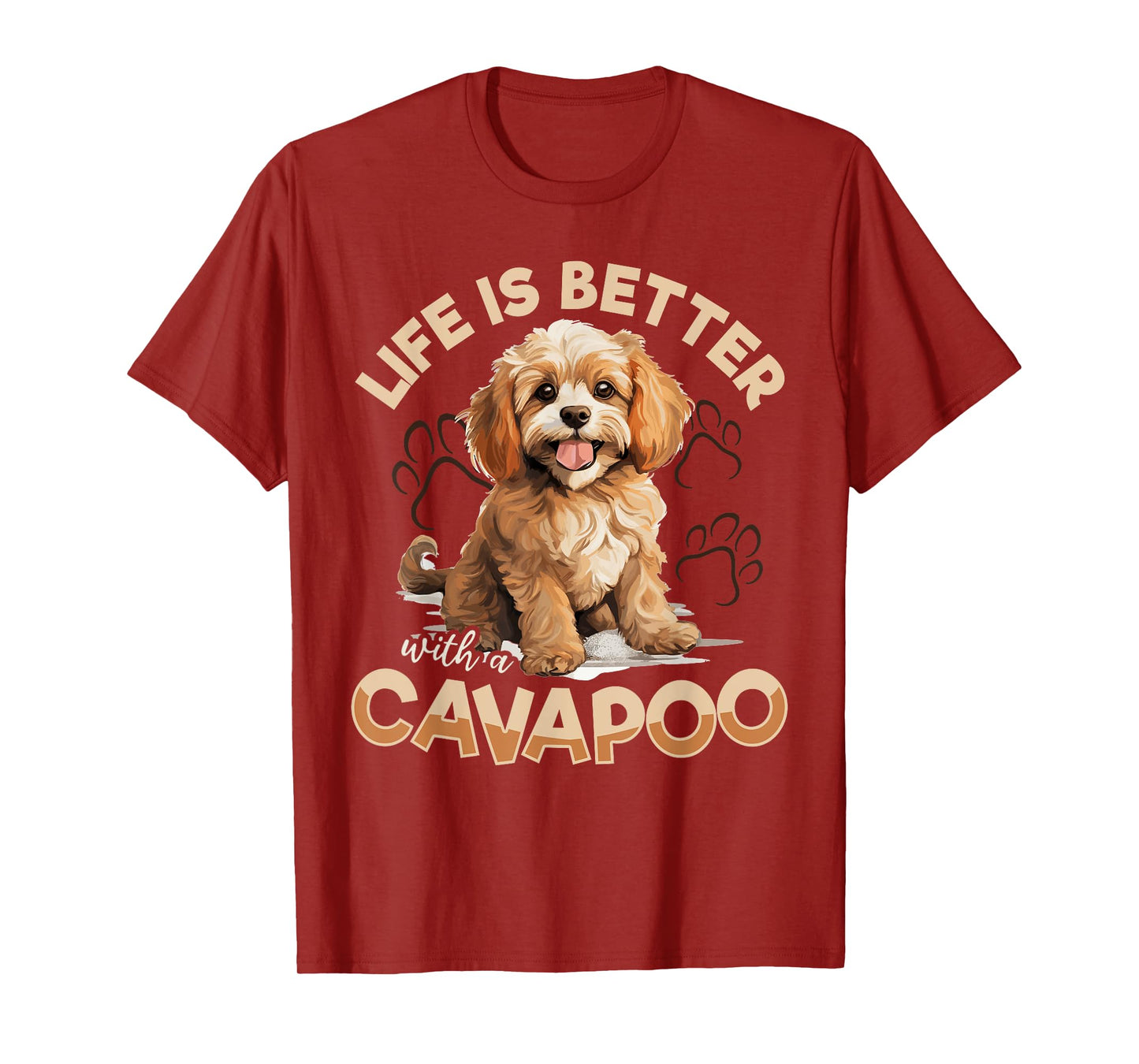Cavapoo Dog Breed Pet Life is better with a Cavapoo Men Women Kids T-Shirt