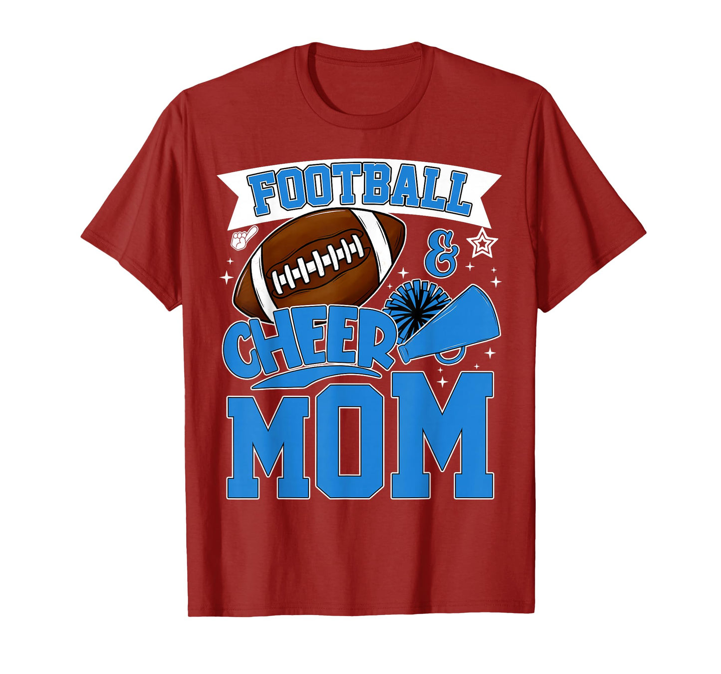 Football Cheer Mom for Women Men Vintage Cheer Spirit Funny T-Shirt