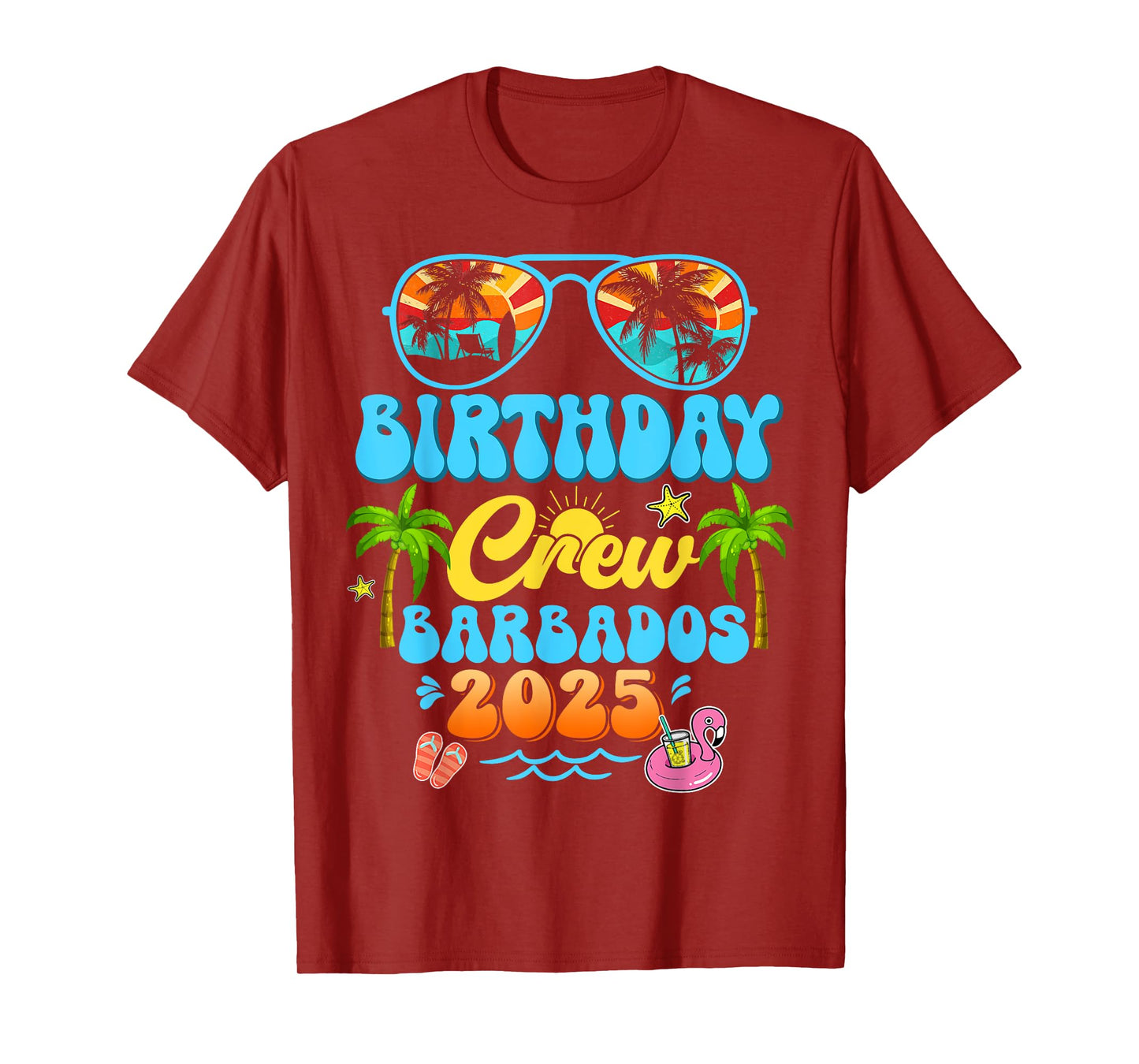 Barbados Birthday Crew Vacation Cruise 2025 Summer Trip T-Shirt