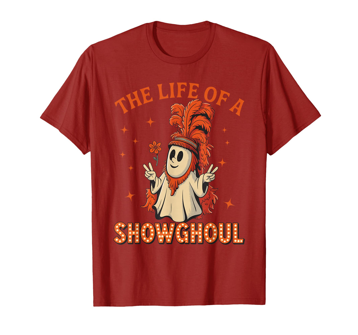 The Life of A Showghoul Funny Halloween Ghost Girl T-Shirt