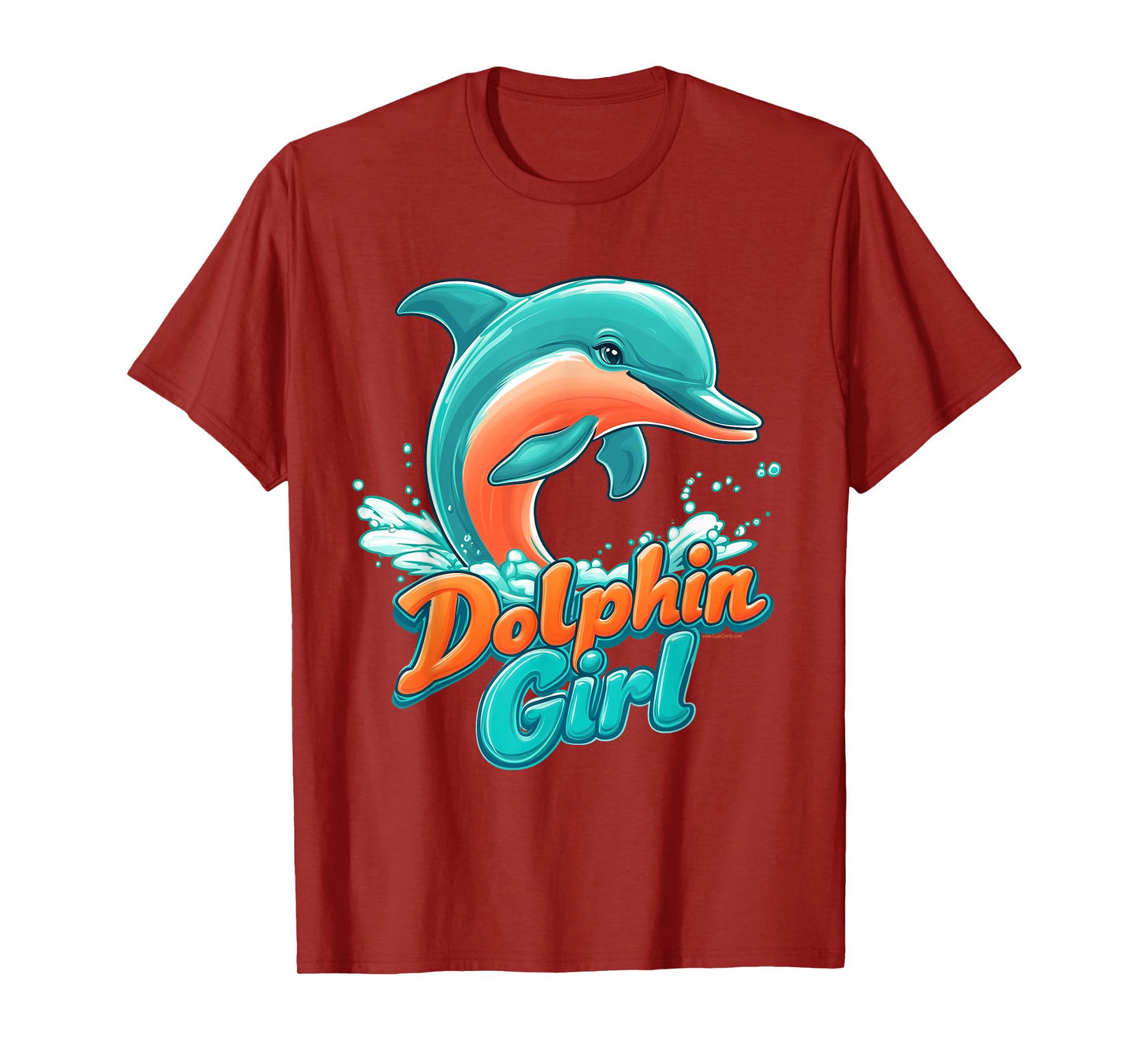 Dolphin Girl Florida Souvenir Miami Beach Gift for Women T-Shirt