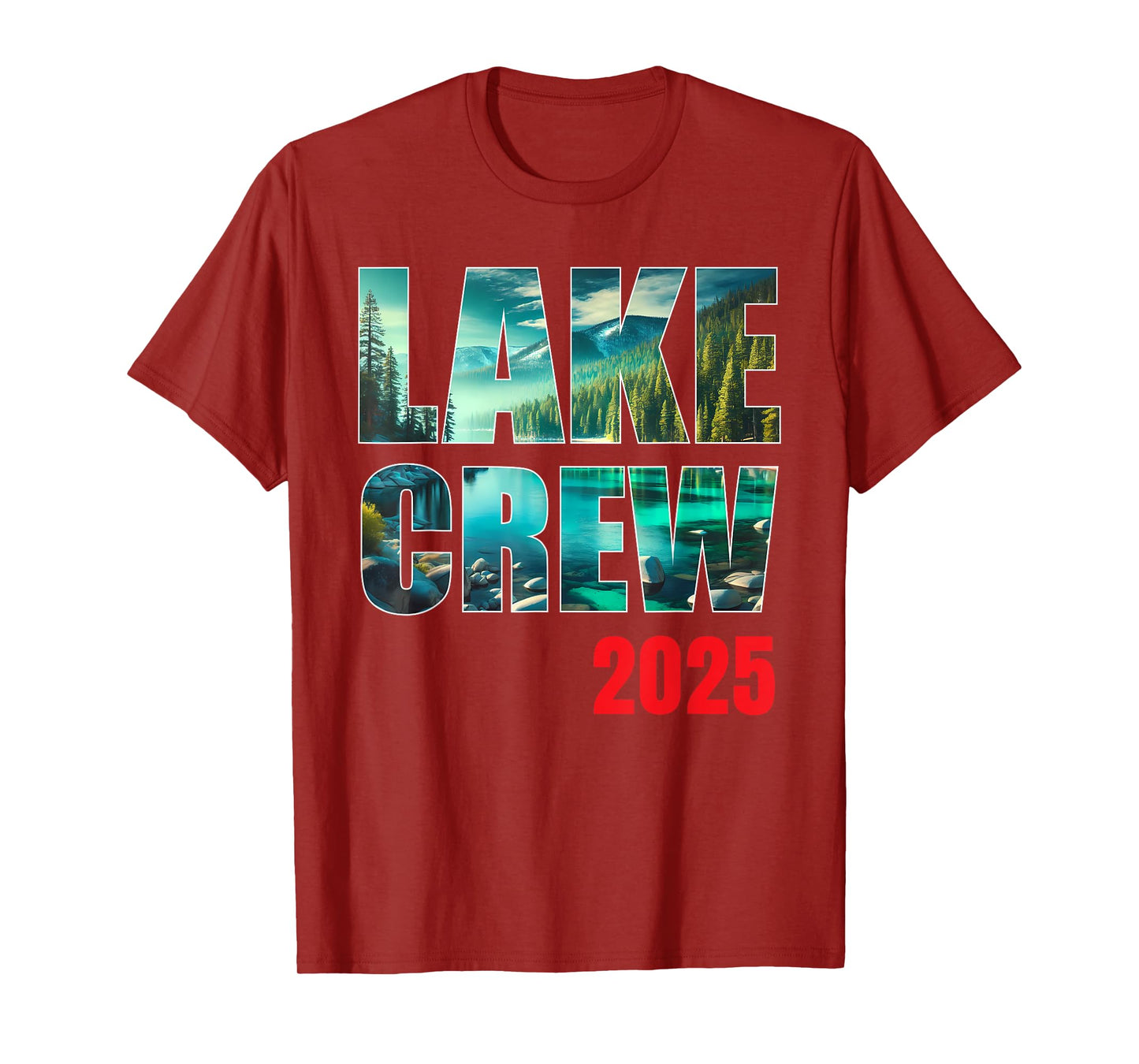 Lake Crew 2025 Family Trip Pontoon Boat Life Reunion Holiday T-Shirt