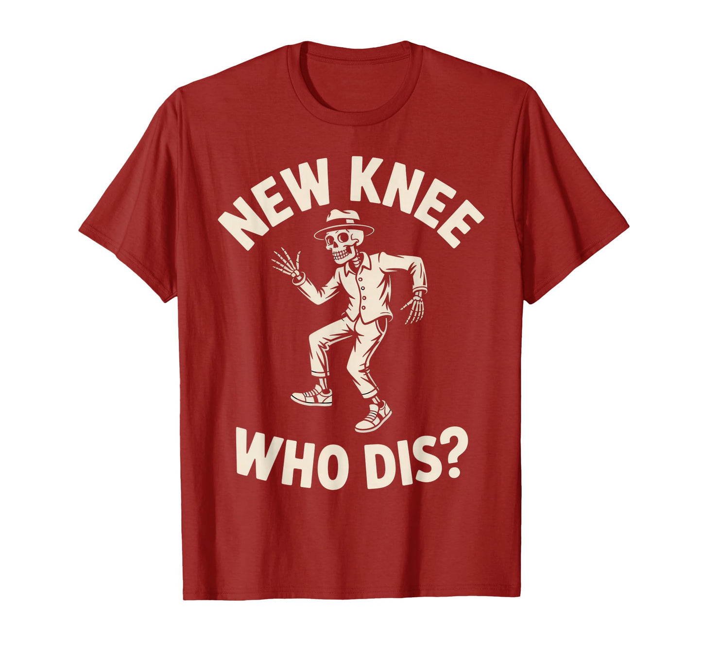 New Knee Who Dis? Funny Skeleton Dance Halloween Humor T-Shirt
