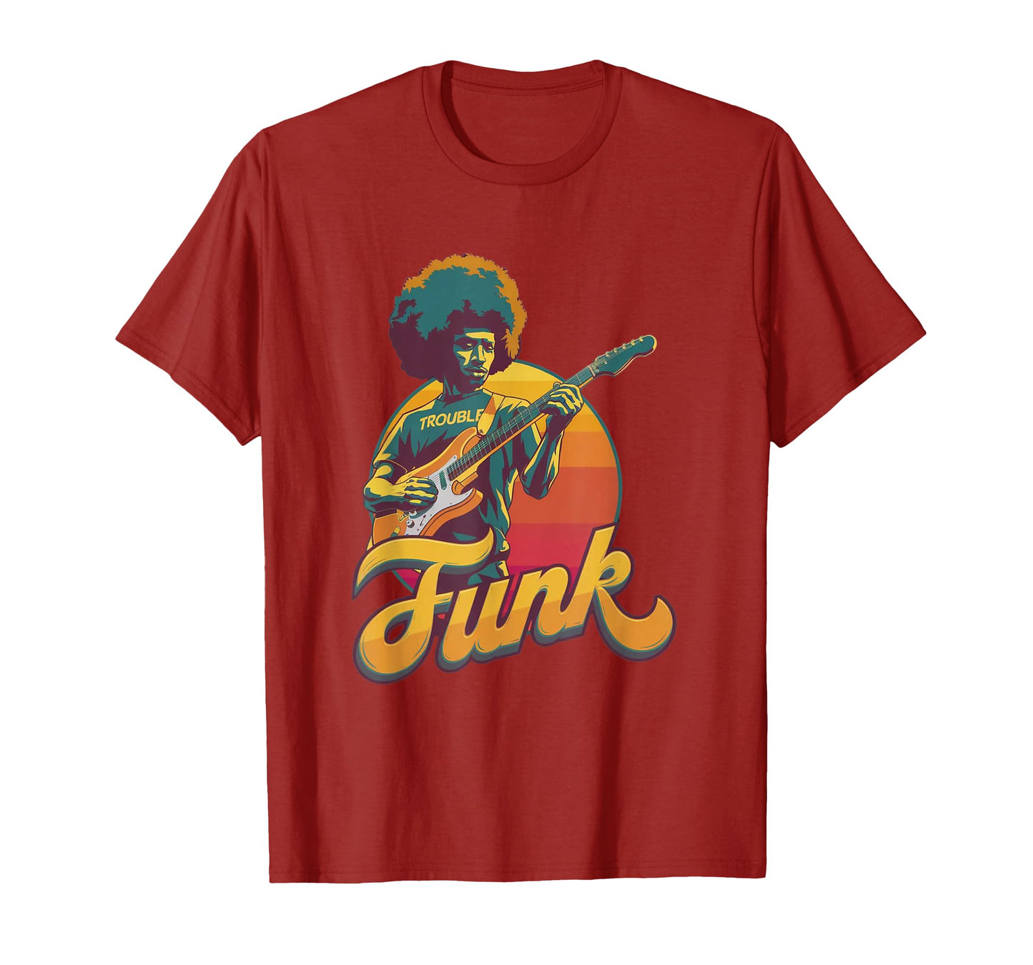 70s Retro Funk Afro Band Guitarist - Jazz Funk & Soul T-Shirt