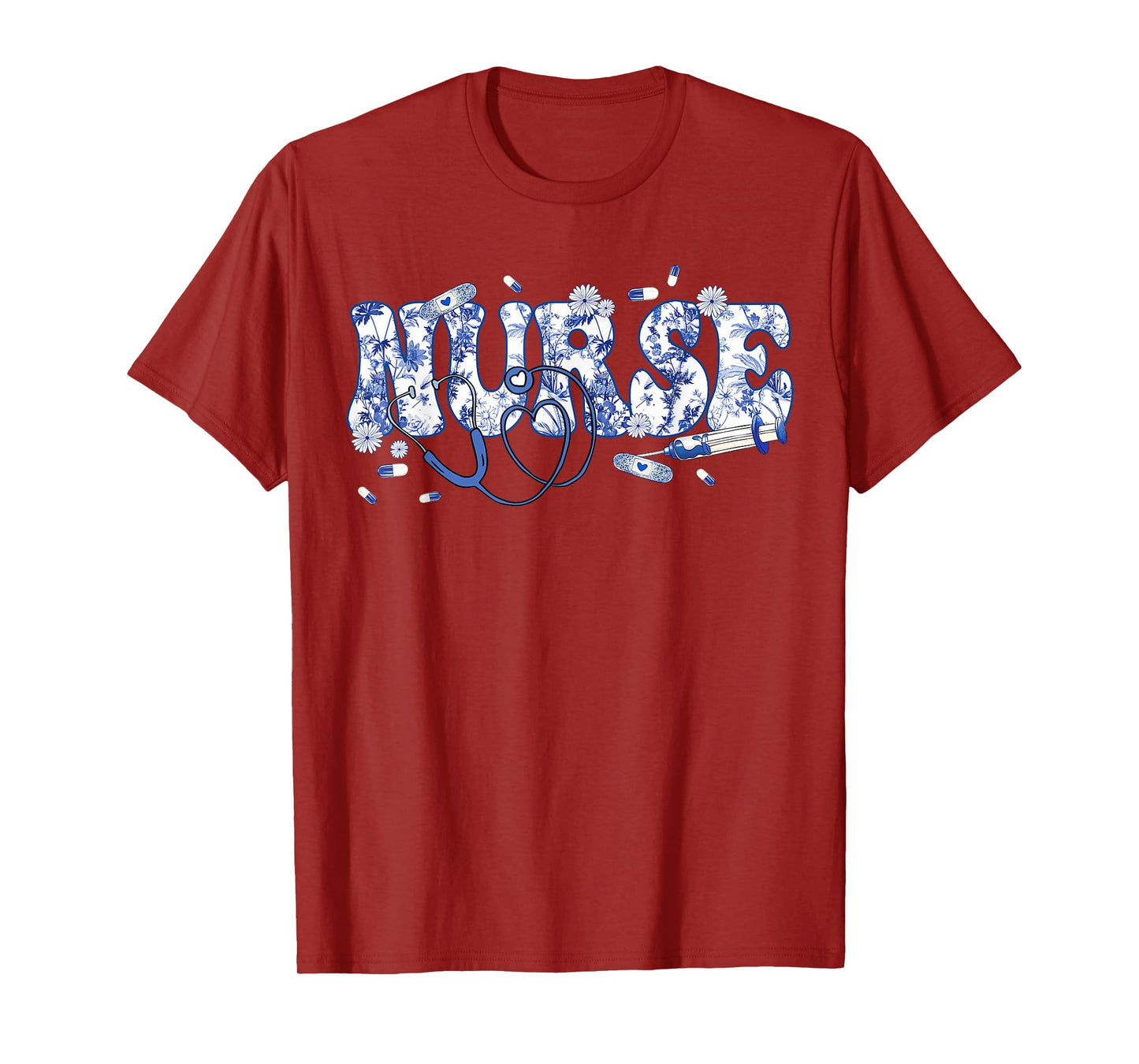 Nurse Shirt Women Girl Nurse Life Nurse Week Nursing Floral T-Shirt