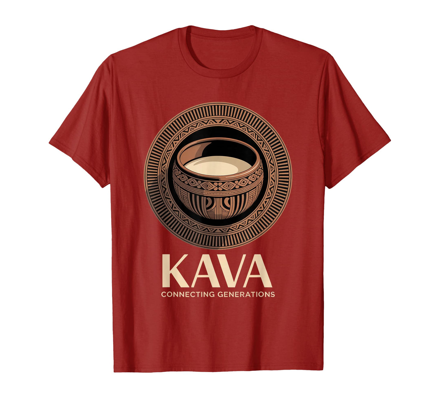 Pacific Island Kava Culture Artwork Design T-Shirt