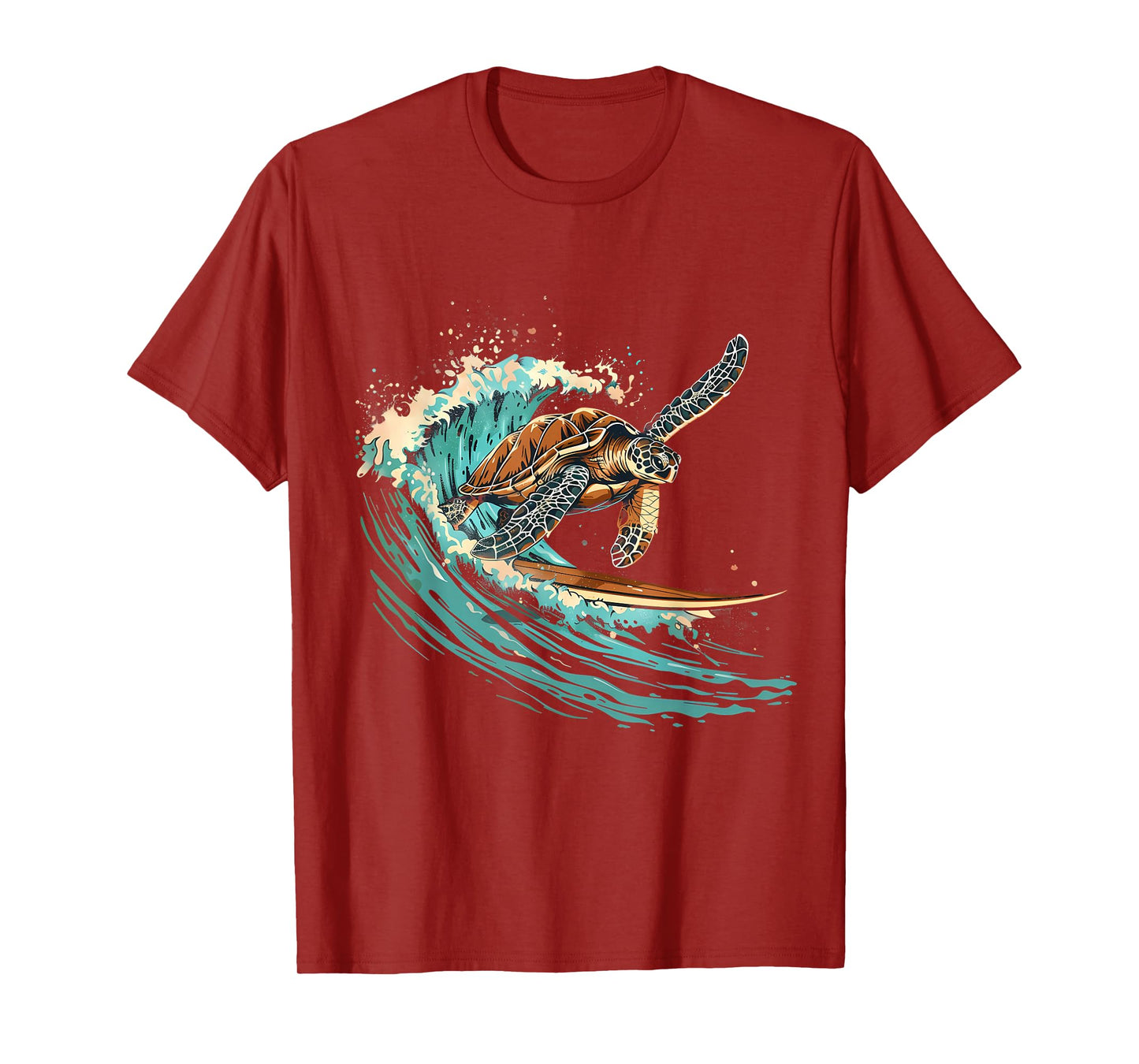 Sea Turtle Surfing Ocean Sea Turtle Ocean Sea Animal Lover T-Shirt
