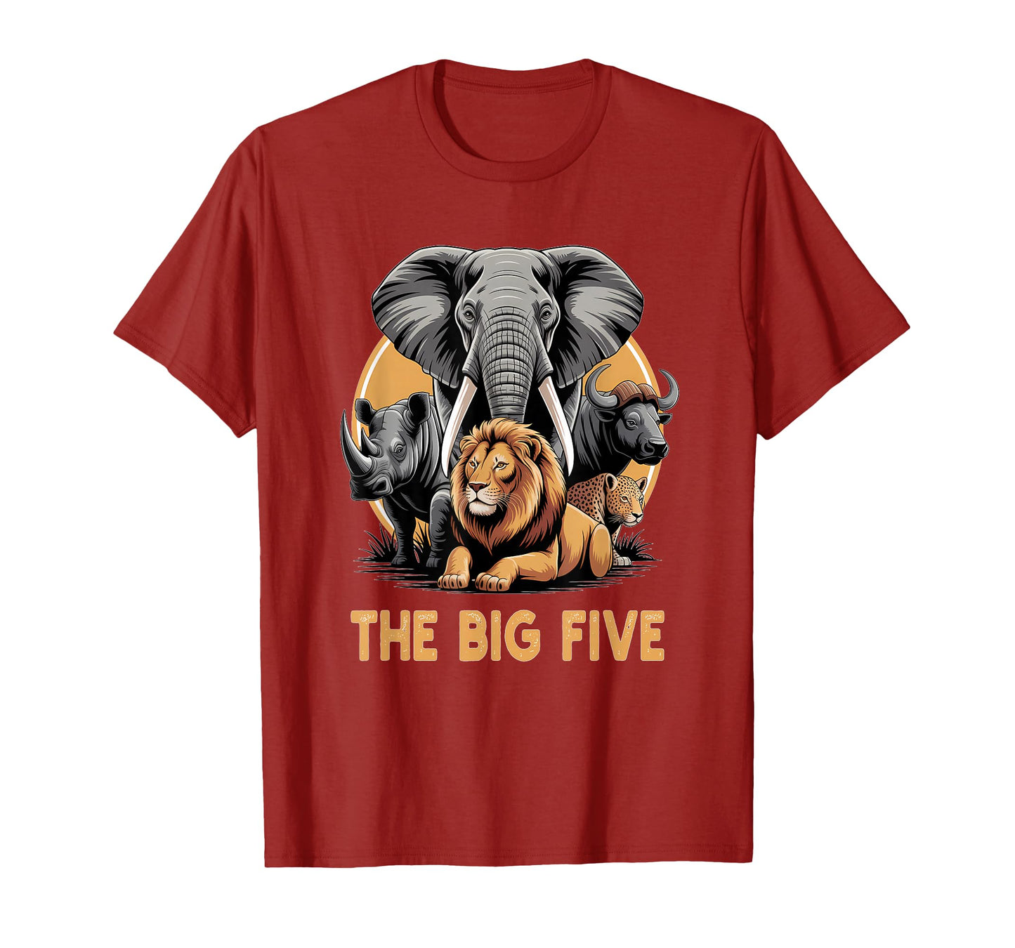 Big 5 Wildlife South Africa Safari Africa's Big Five T-Shirt