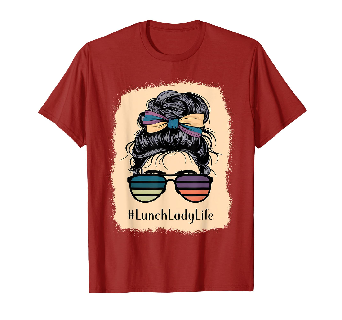 Lunch Lady Life Messy Hair Bun Girl T-Shirt