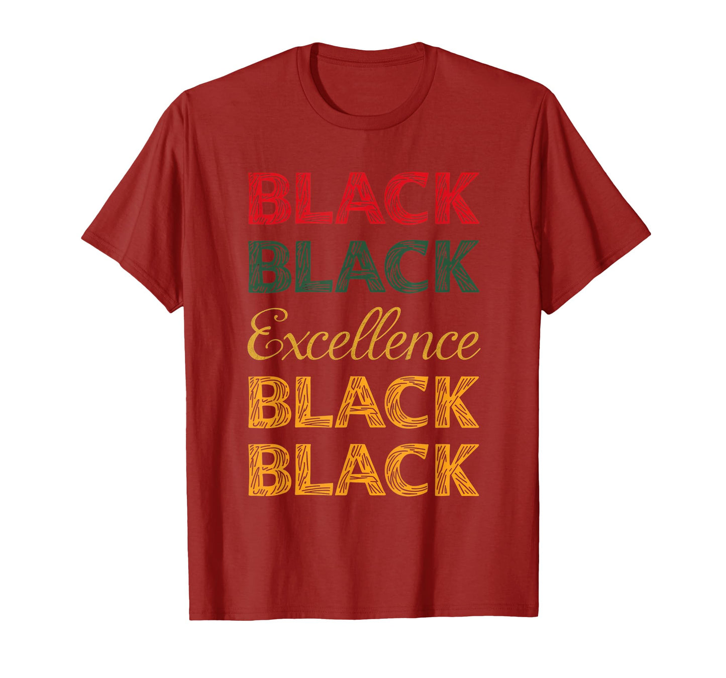 Black Excellence Afro Black History Month Motivation T-Shirt