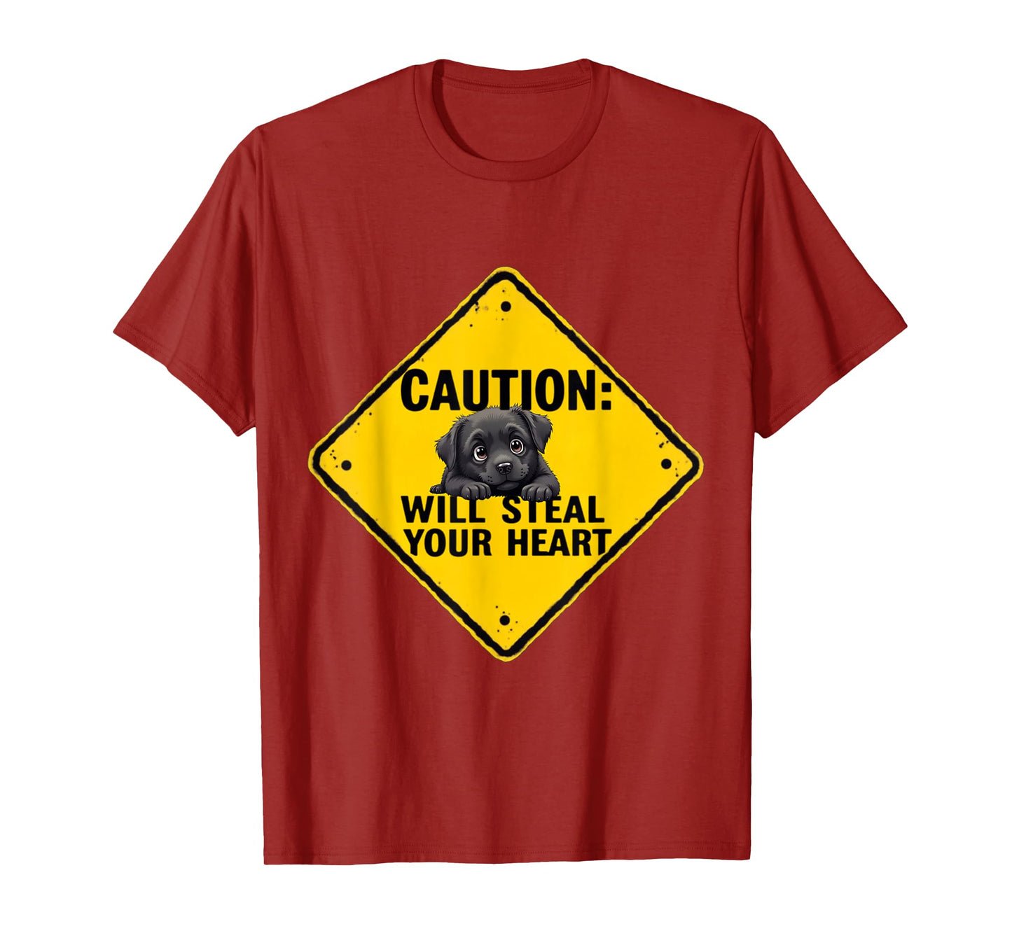 Caution Sign Cane Corso Dog Funny Gift Cane Corso Puppy T-Shirt