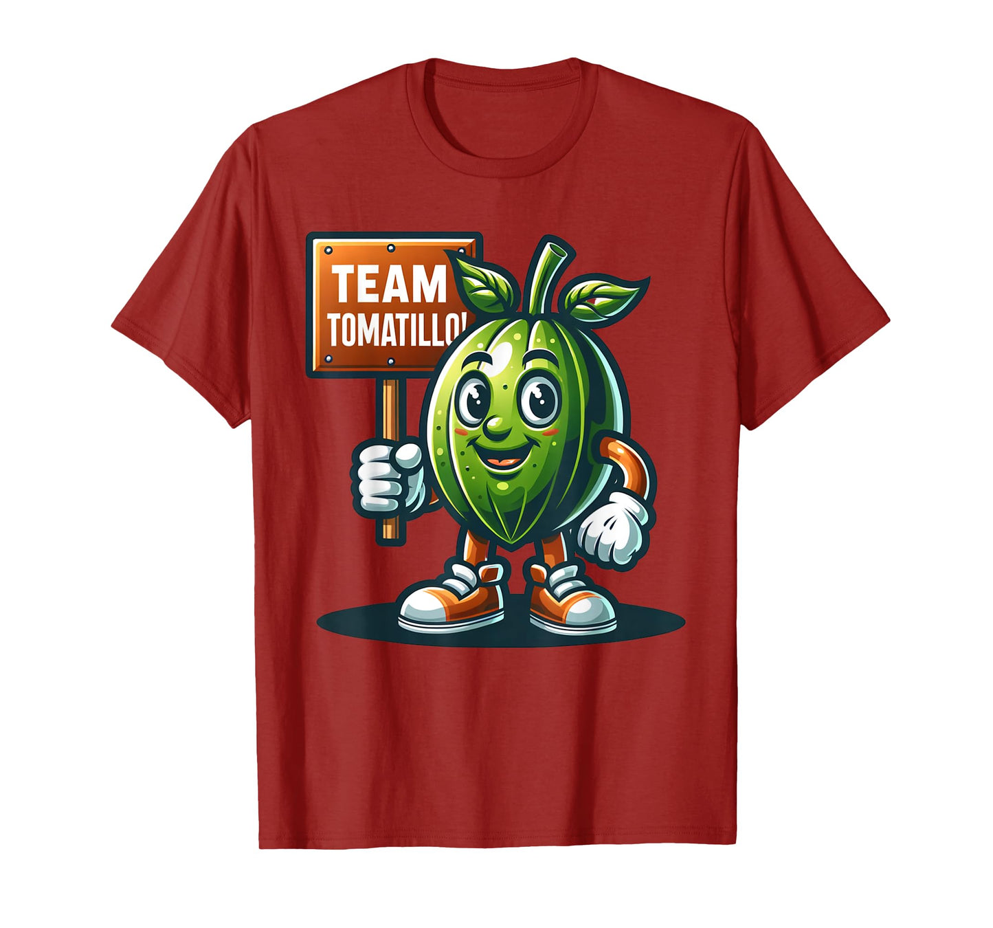 Team Tomatillo, Mexican Husk Tomato Mascot, Funny Vegetable T-Shirt