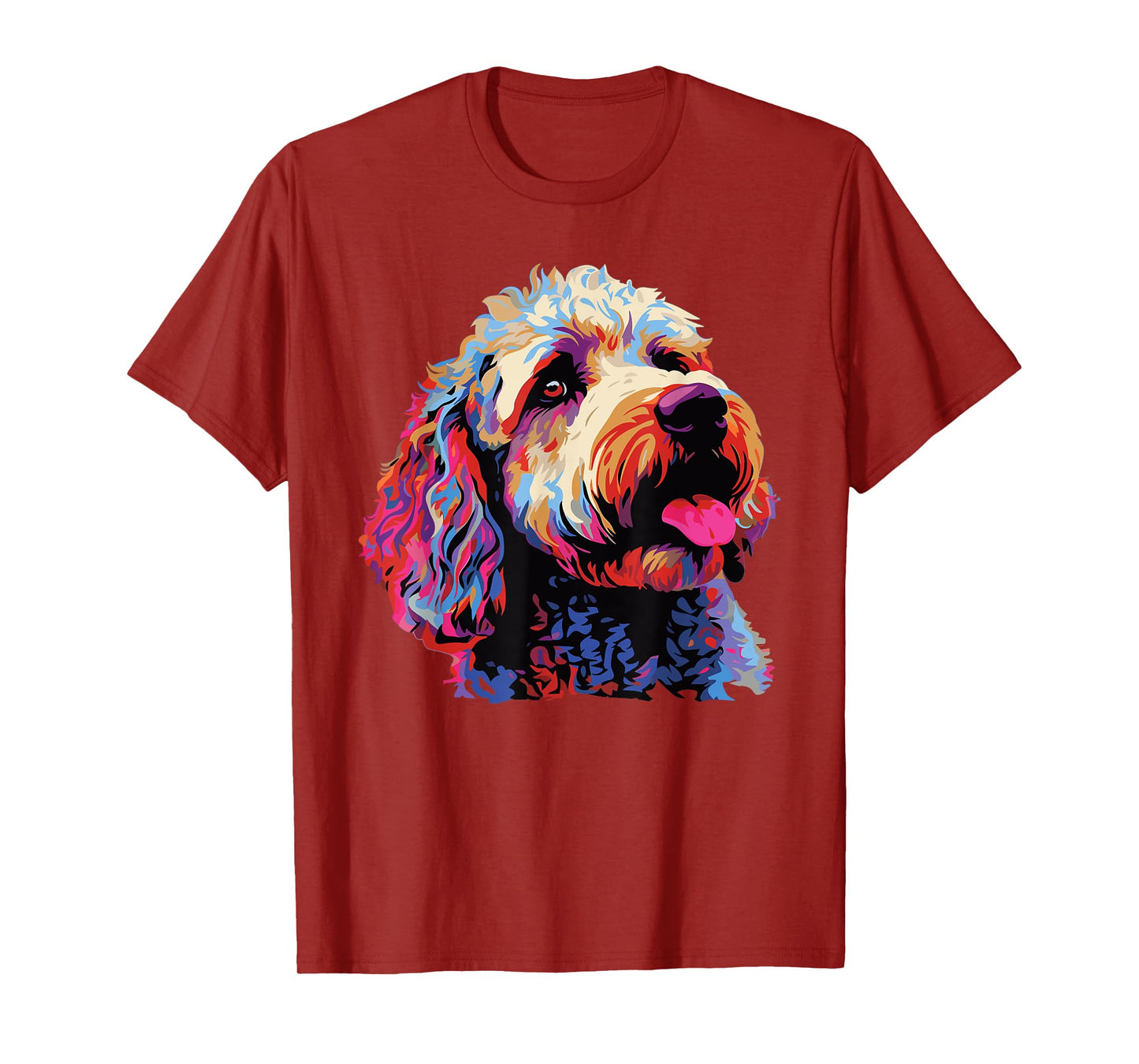 Watercolor Colorful Lagotto Romagnolo Dogs T-Shirt