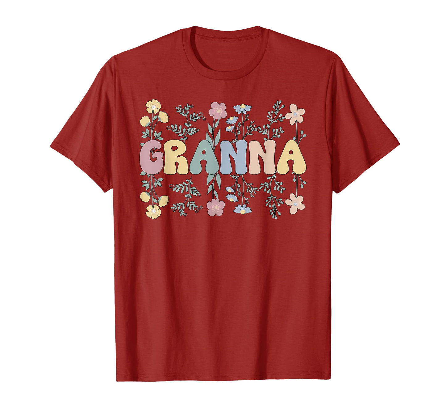 Granna Flowers Granna Grandmother Granna Grandma T-Shirt