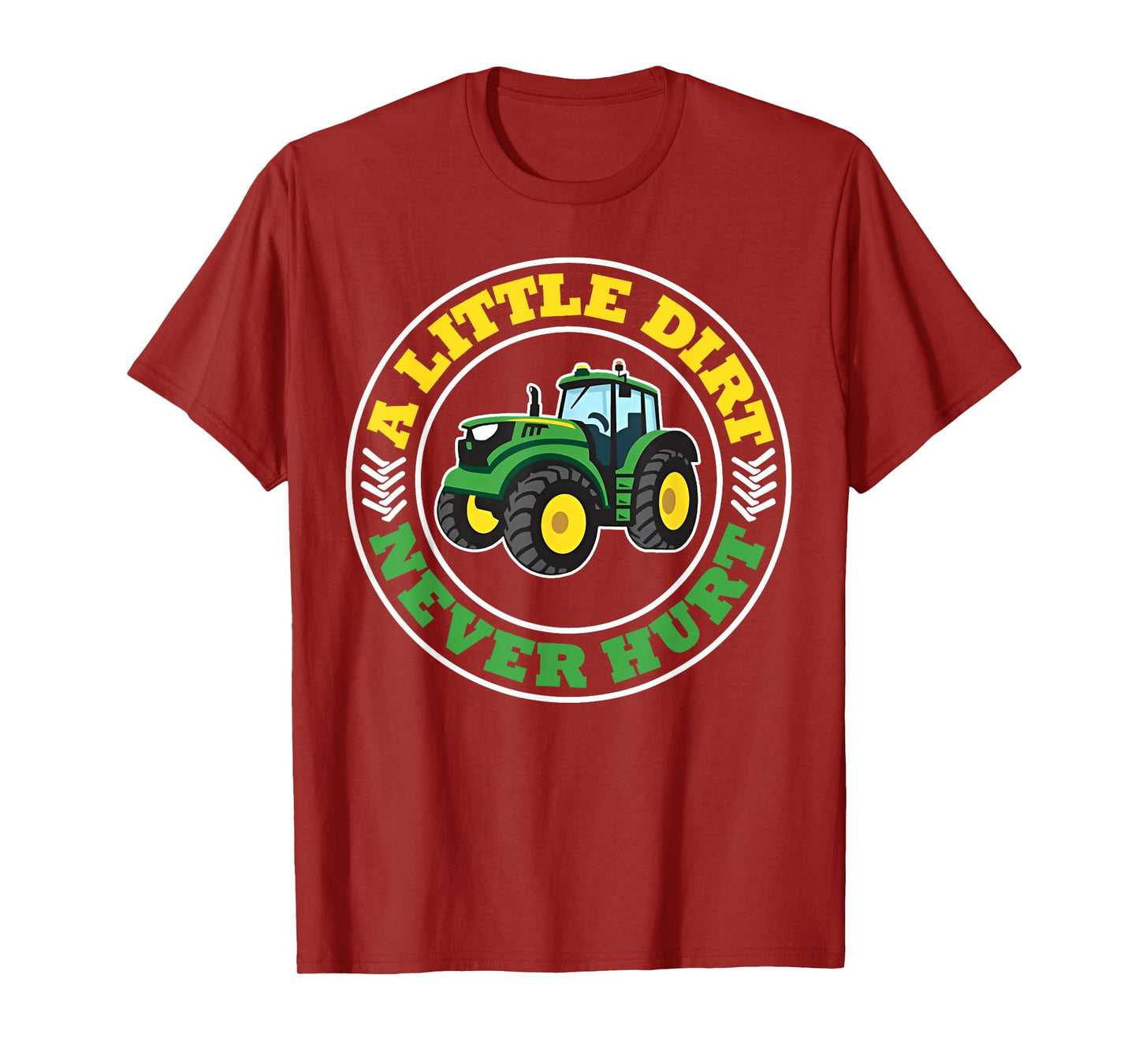 Kids A Little Dirt Never Hurt Tractors Farm Boys Toddler Boy T-Shirt