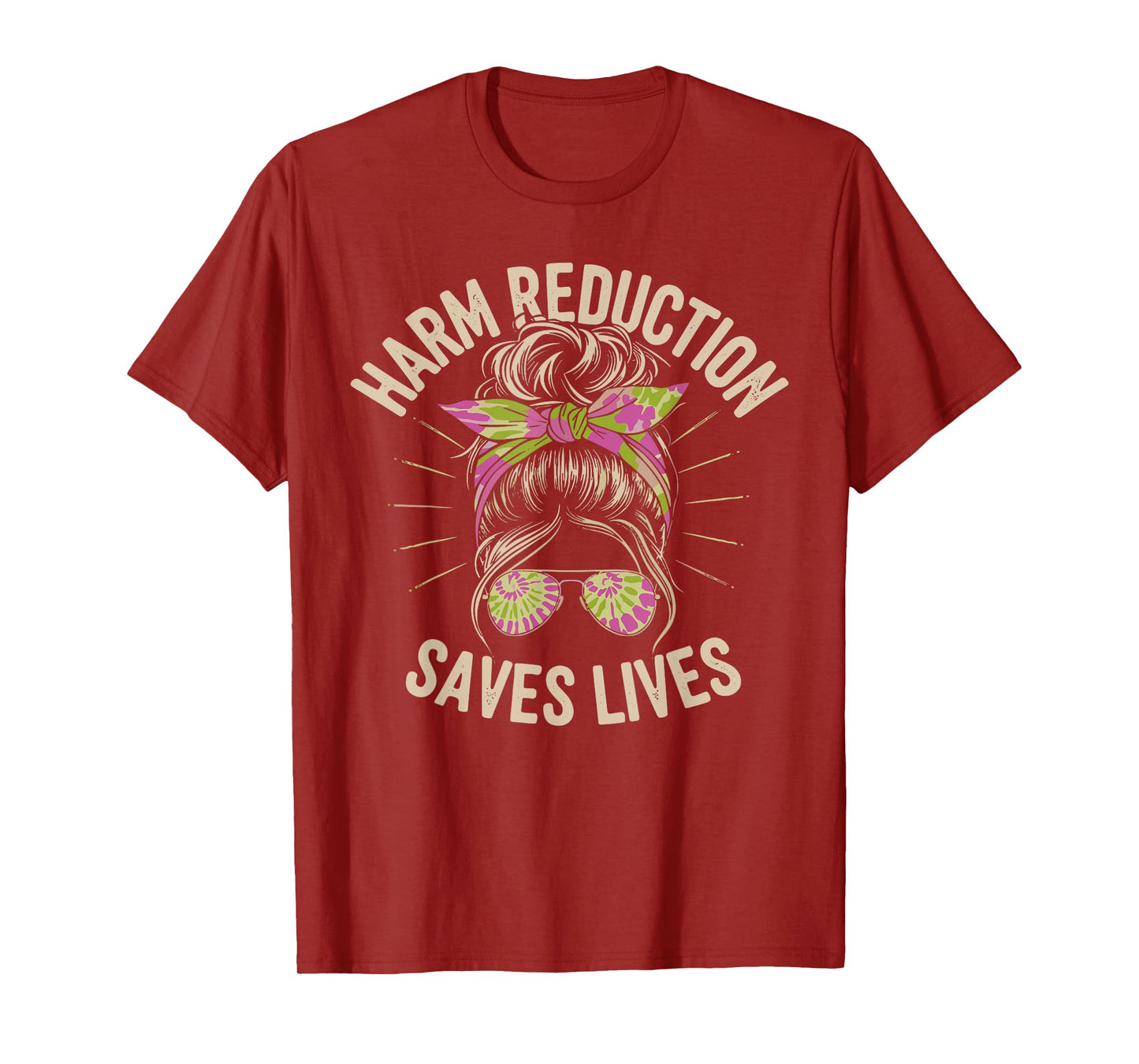 Harm Reduction Saves Lives Mental Health Awareness Month Men T-Shirt