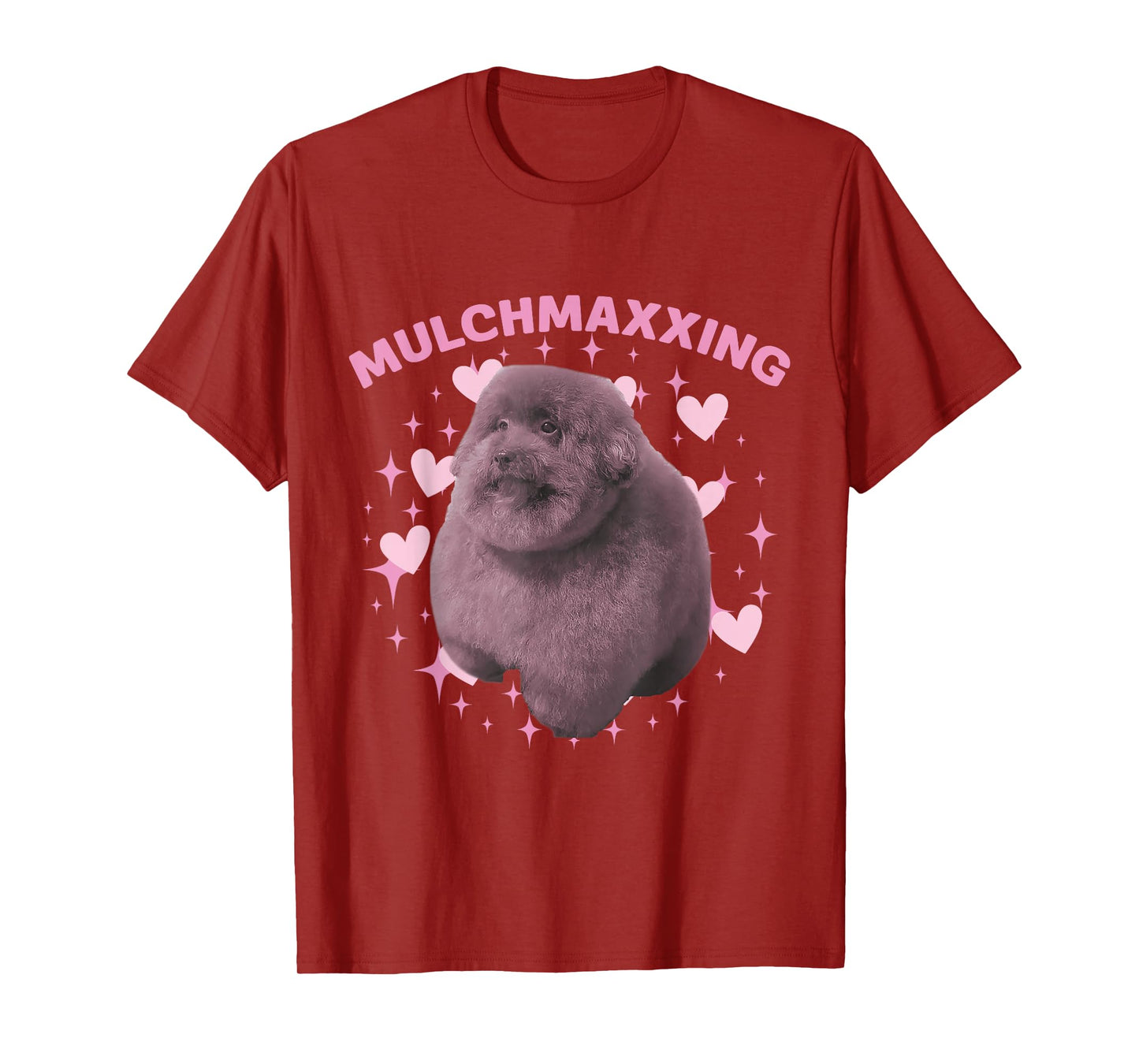 Mulch Gang 4 Life MulchMaxxing Puppy Dog Meme For Dog Lovers T-Shirt
