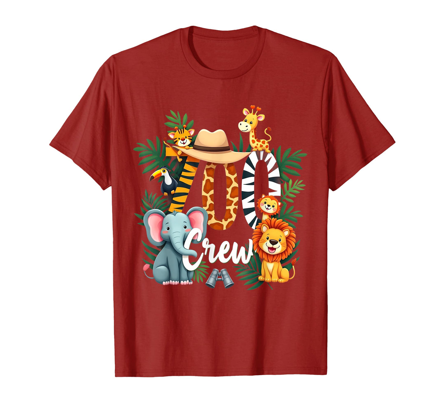 Zoo Crew Safari Adventure Wildlife Expedition Trip Animals T-Shirt