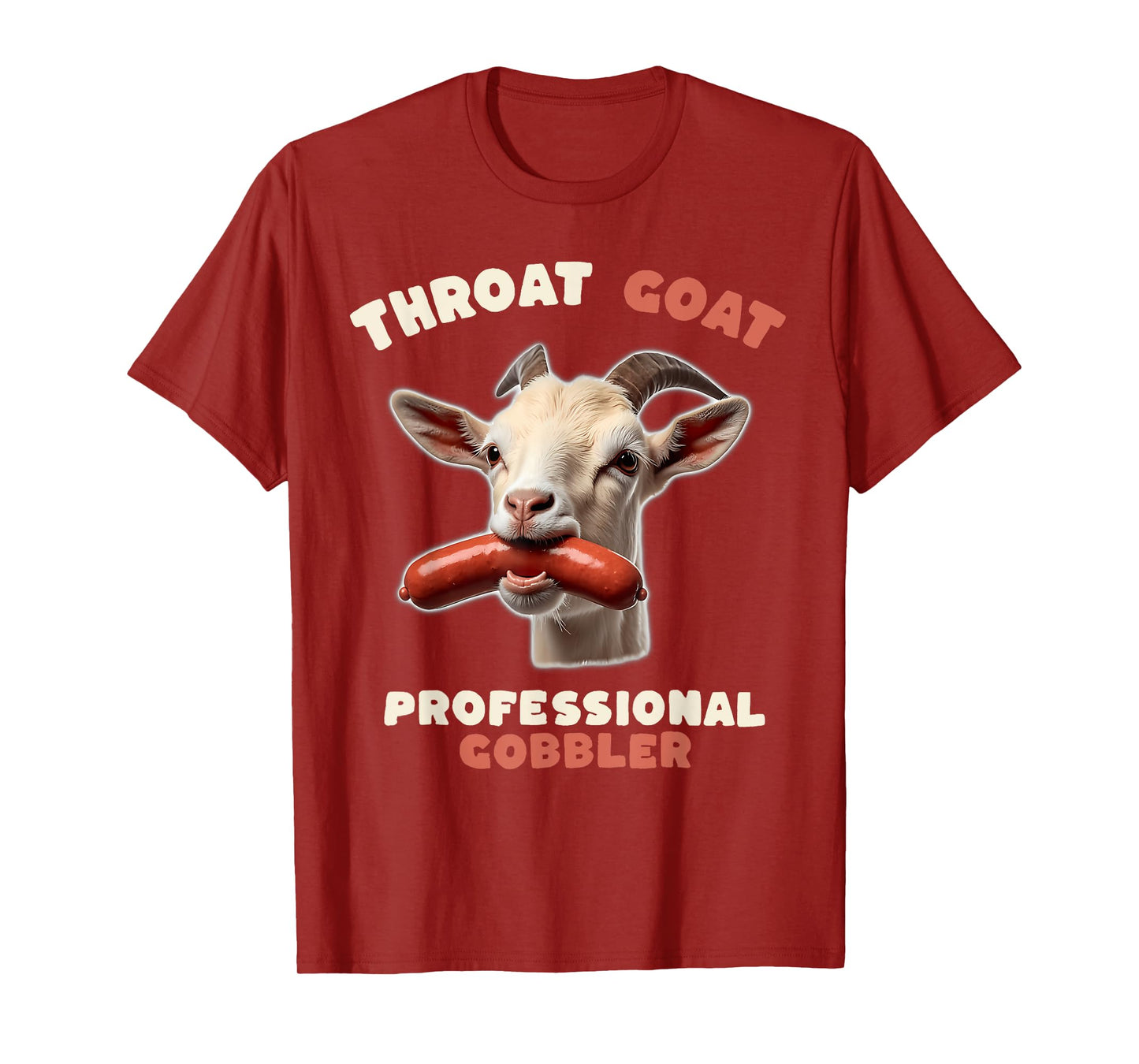 Throat Goat Retro Inappropriate Adult Humor Funny Gag Memes T-Shirt