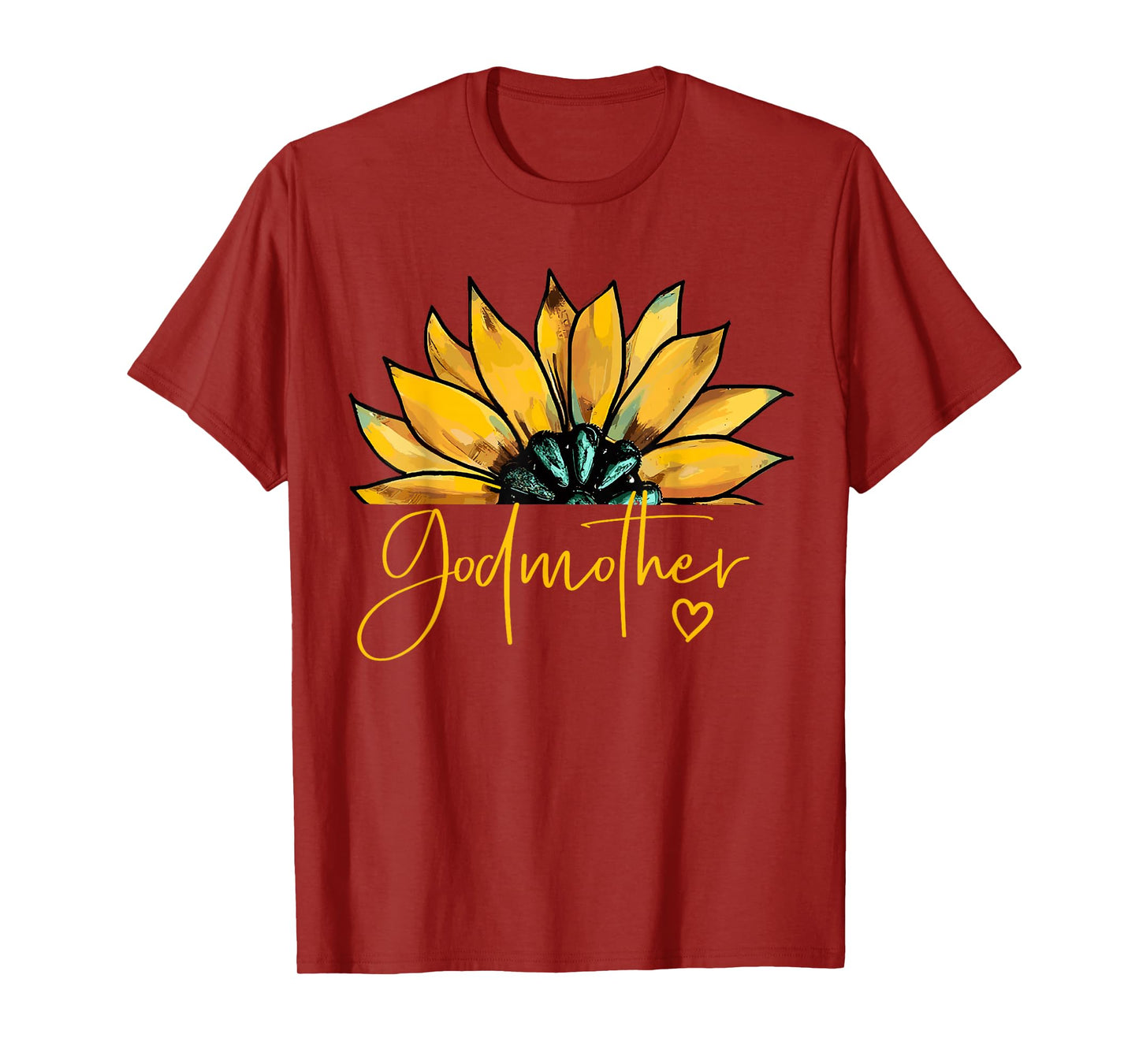 Godmother Gifts For Women Heart Mother's Day Godmother T-Shirt