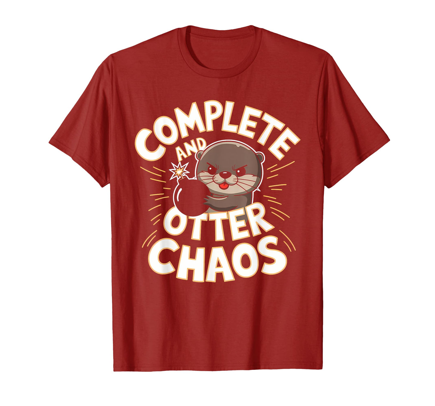 Complete and Otter Chaos Cute Funny Otter Christmas Gifts T-Shirt