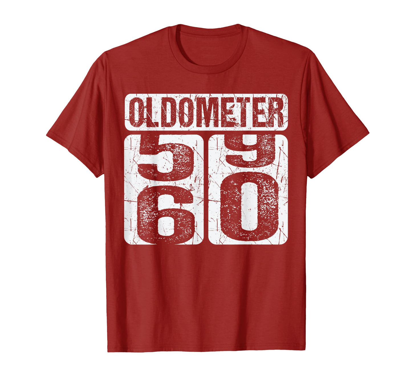 Oldometer 59-60 Vintage - Funny 60th Birthday T-Shirt