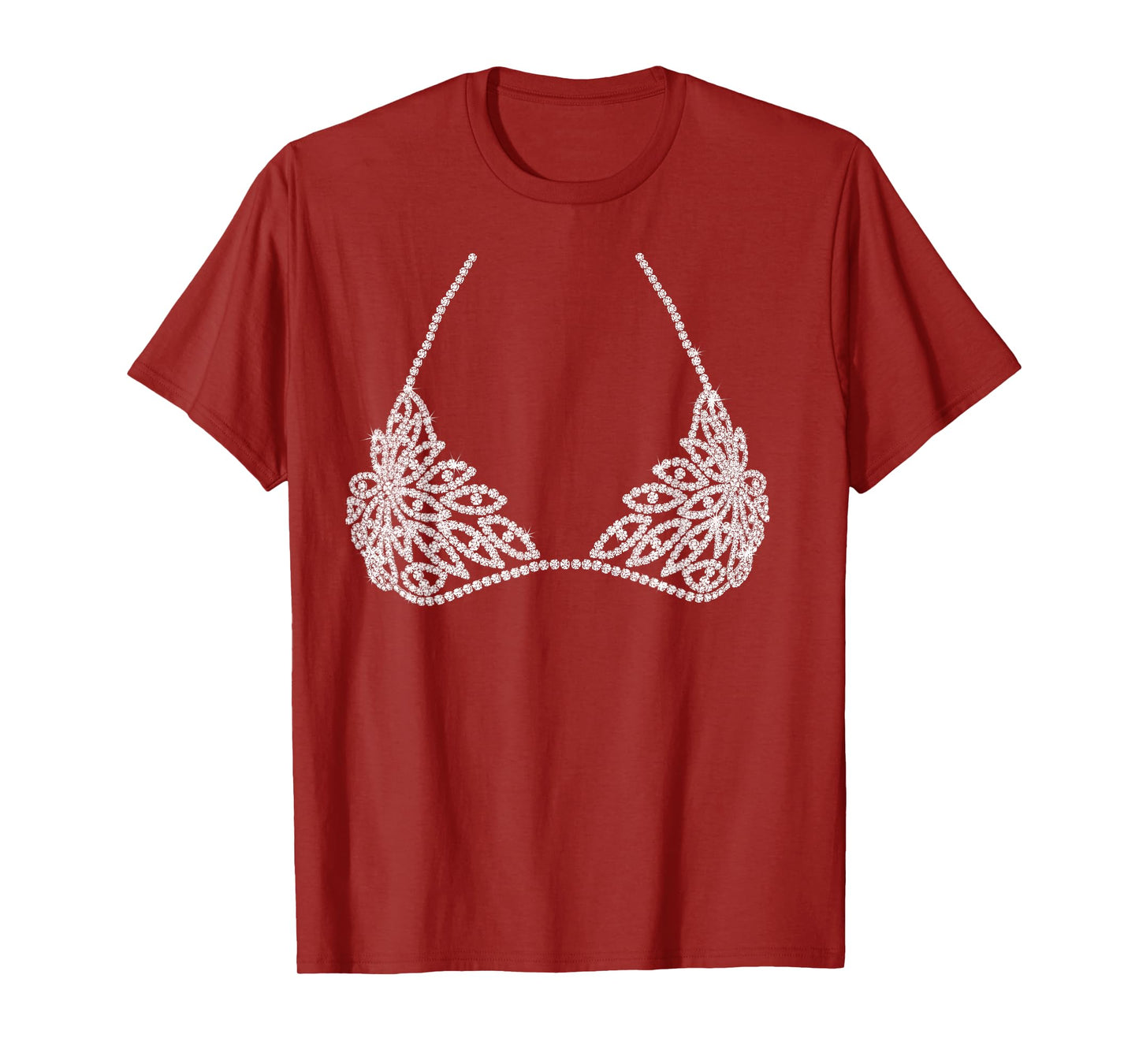 Funny Halloween Orange Bra Design Costume Show Girls T-Shirt